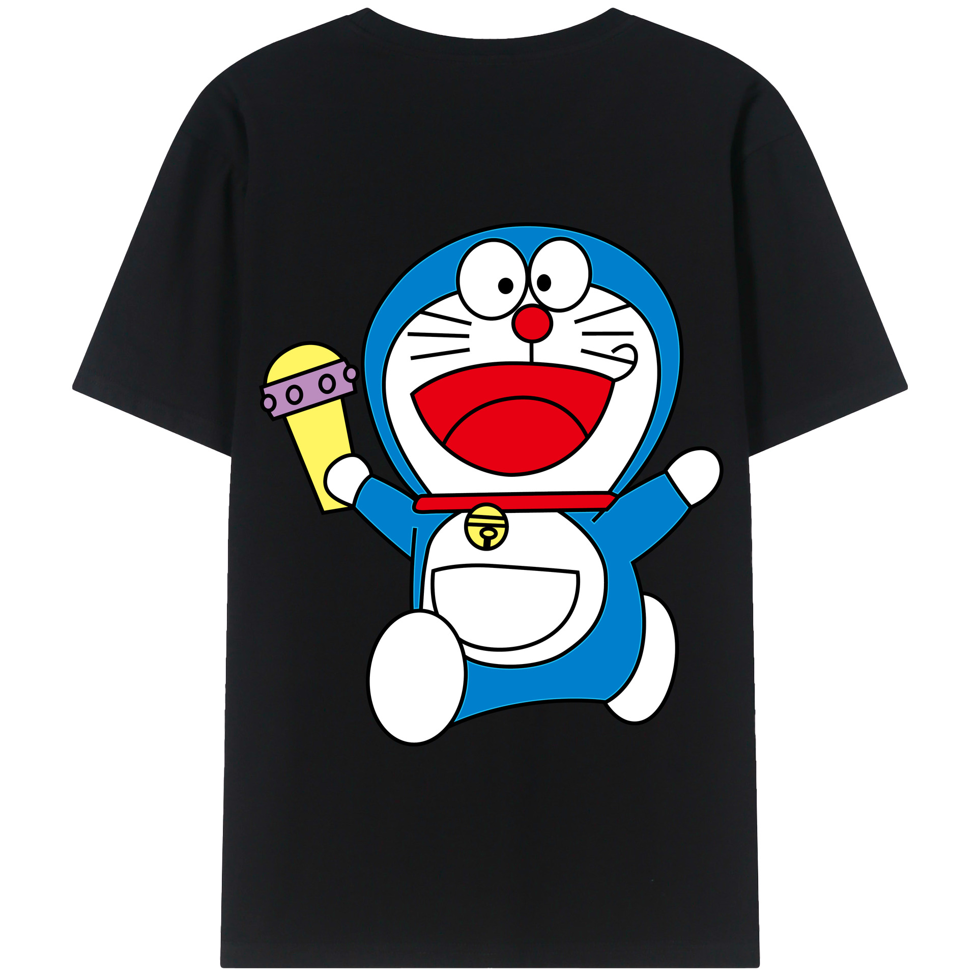 （画像用） ドラえもん Doraemon 綿100％半袖Tシャツ（背面プリント）