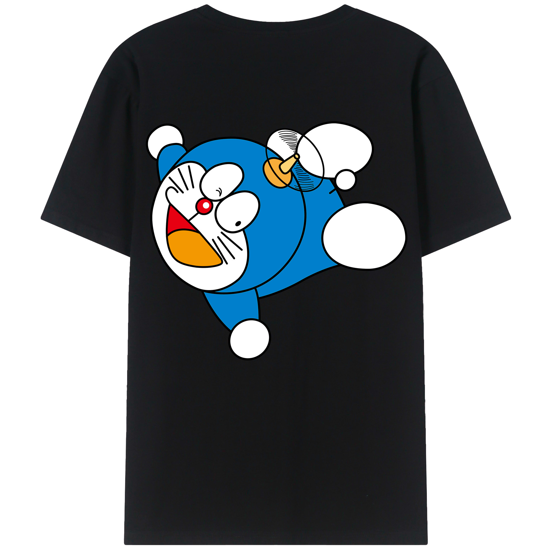 （画像用） ドラえもん Doraemon 綿100％半袖Tシャツ（背面プリント）