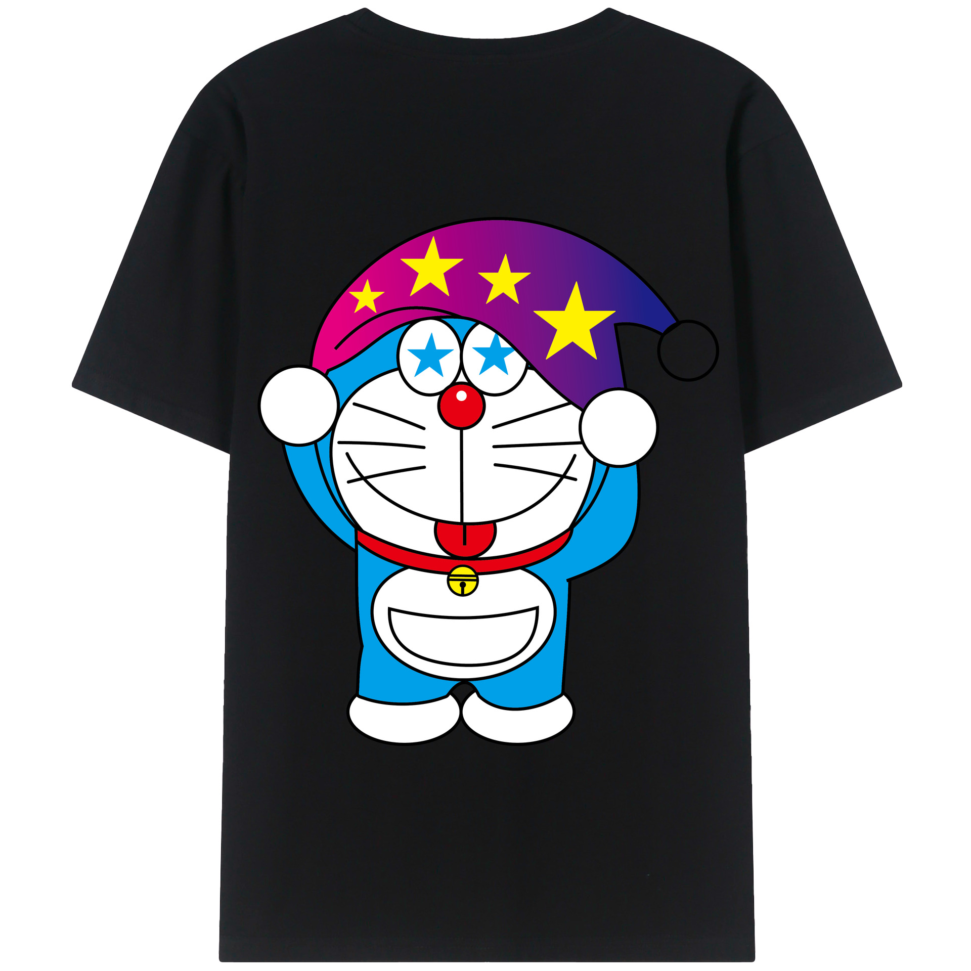 （画像用） ドラえもん Doraemon 綿100％半袖Tシャツ（背面プリント）