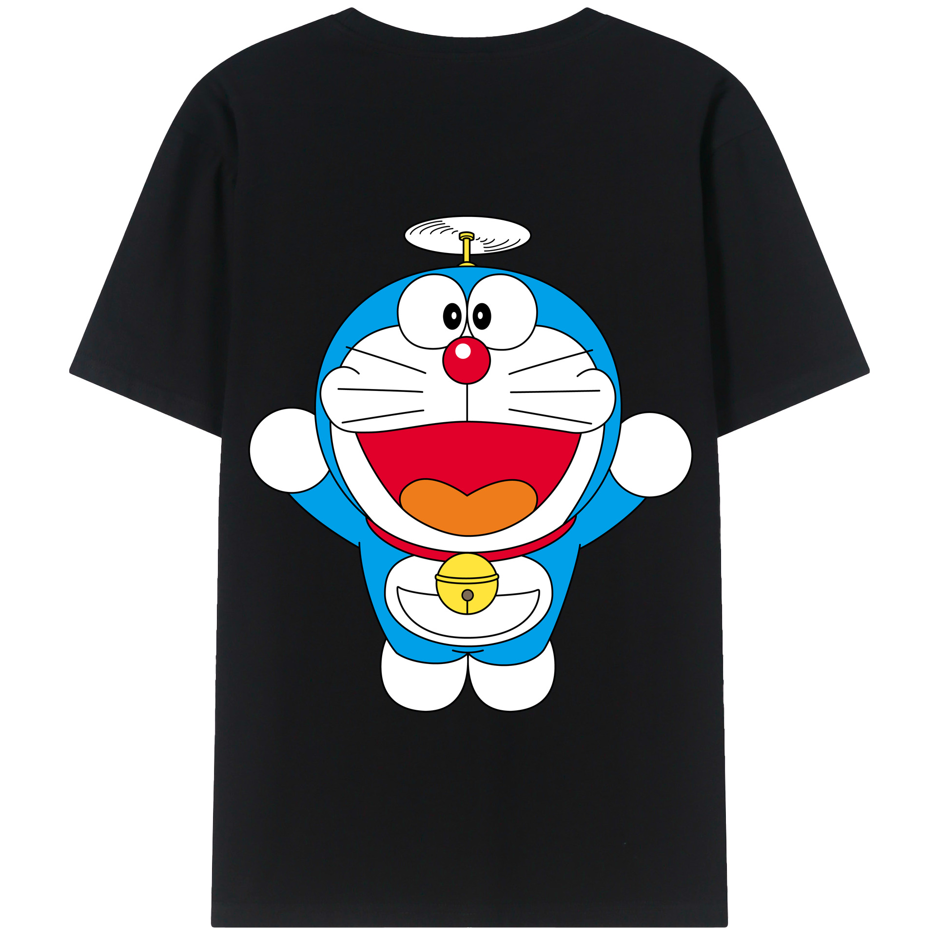 （画像用） ドラえもん Doraemon 綿100％半袖Tシャツ（背面プリント）