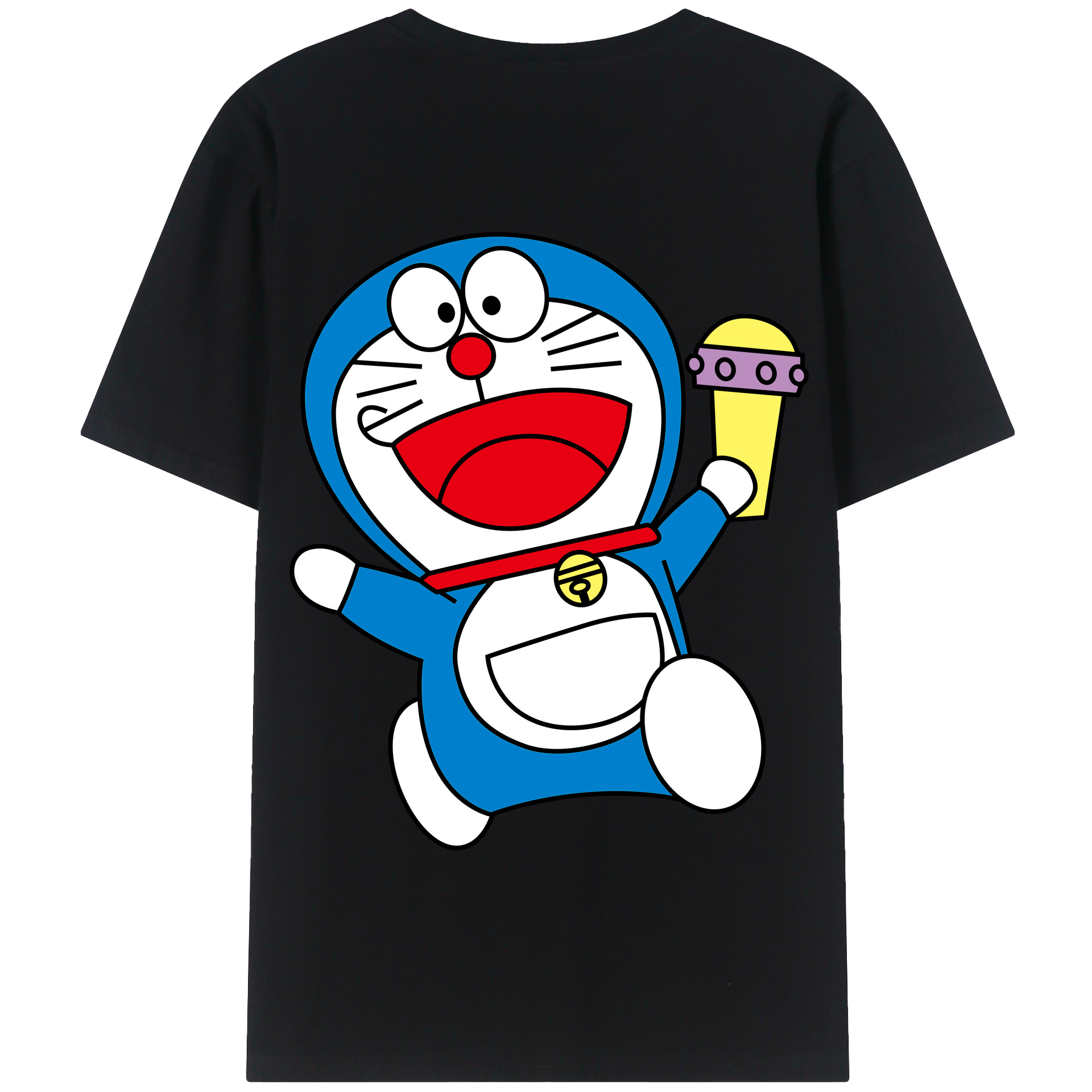 （画像用） ドラえもん Doraemon 綿100％半袖Tシャツ（背面プリント）