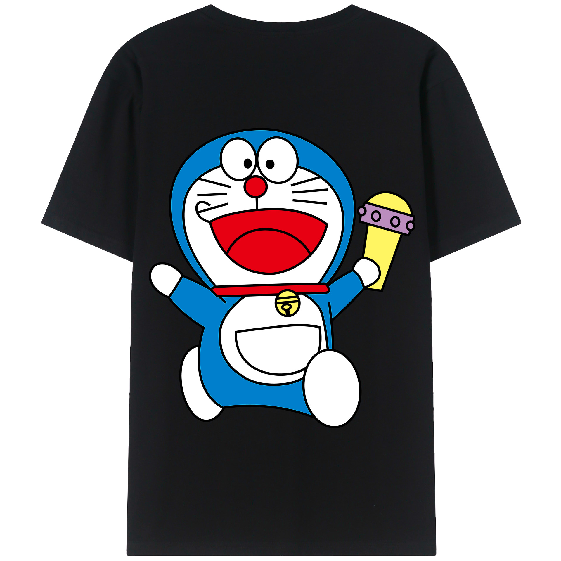 （画像用） ドラえもん Doraemon 綿100％半袖Tシャツ（背面プリント）