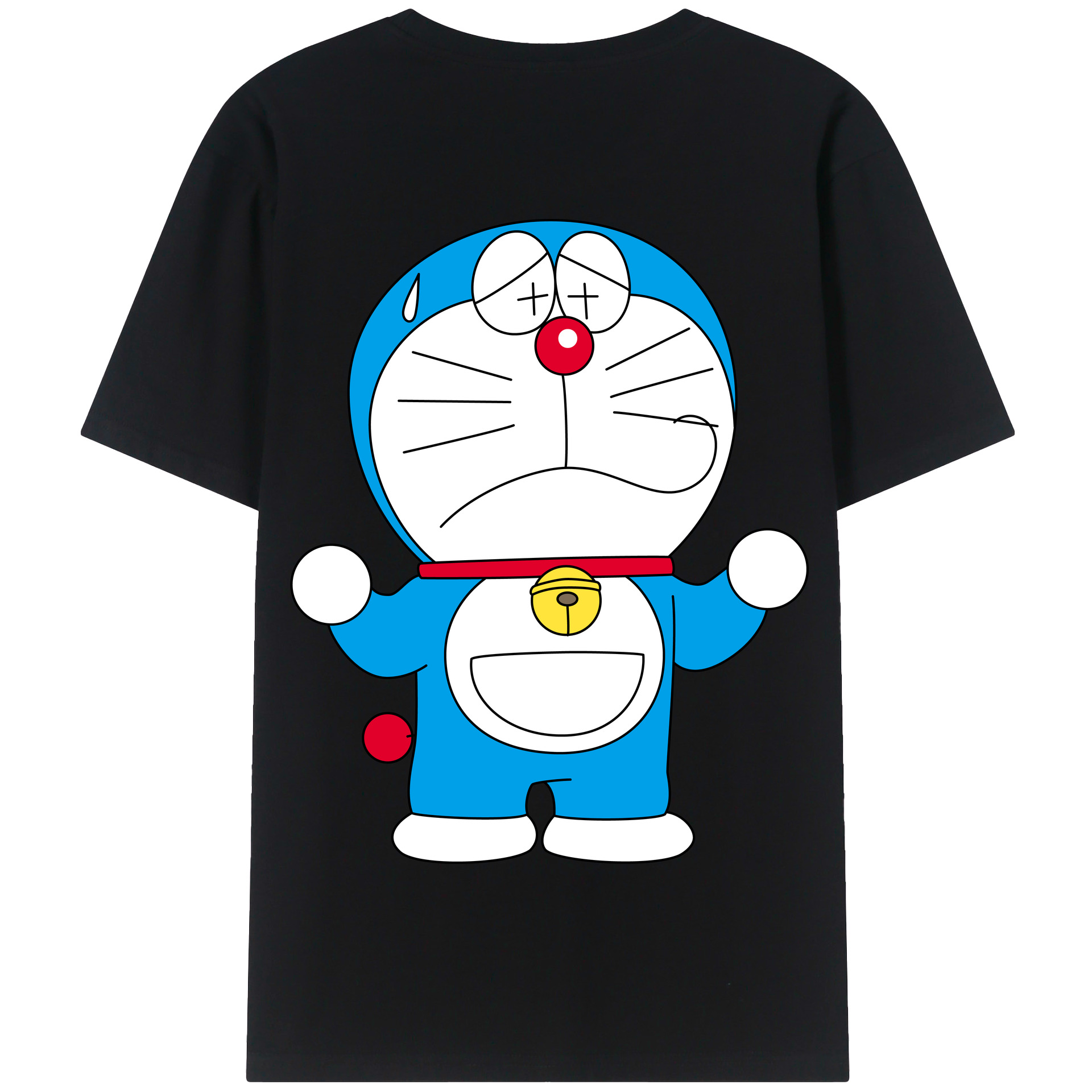 （画像用） ドラえもん Doraemon 綿100％半袖Tシャツ（背面プリント）