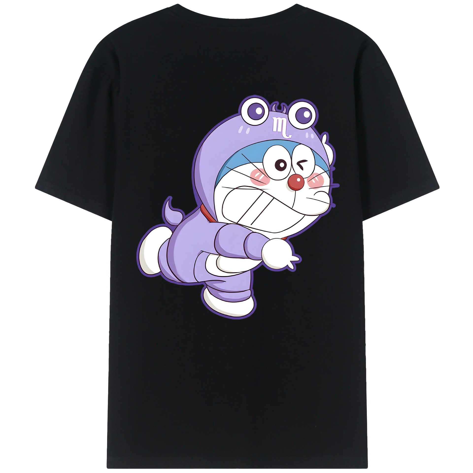 （画像用） ドラえもん Doraemon 綿100％半袖Tシャツ（背面プリント）
