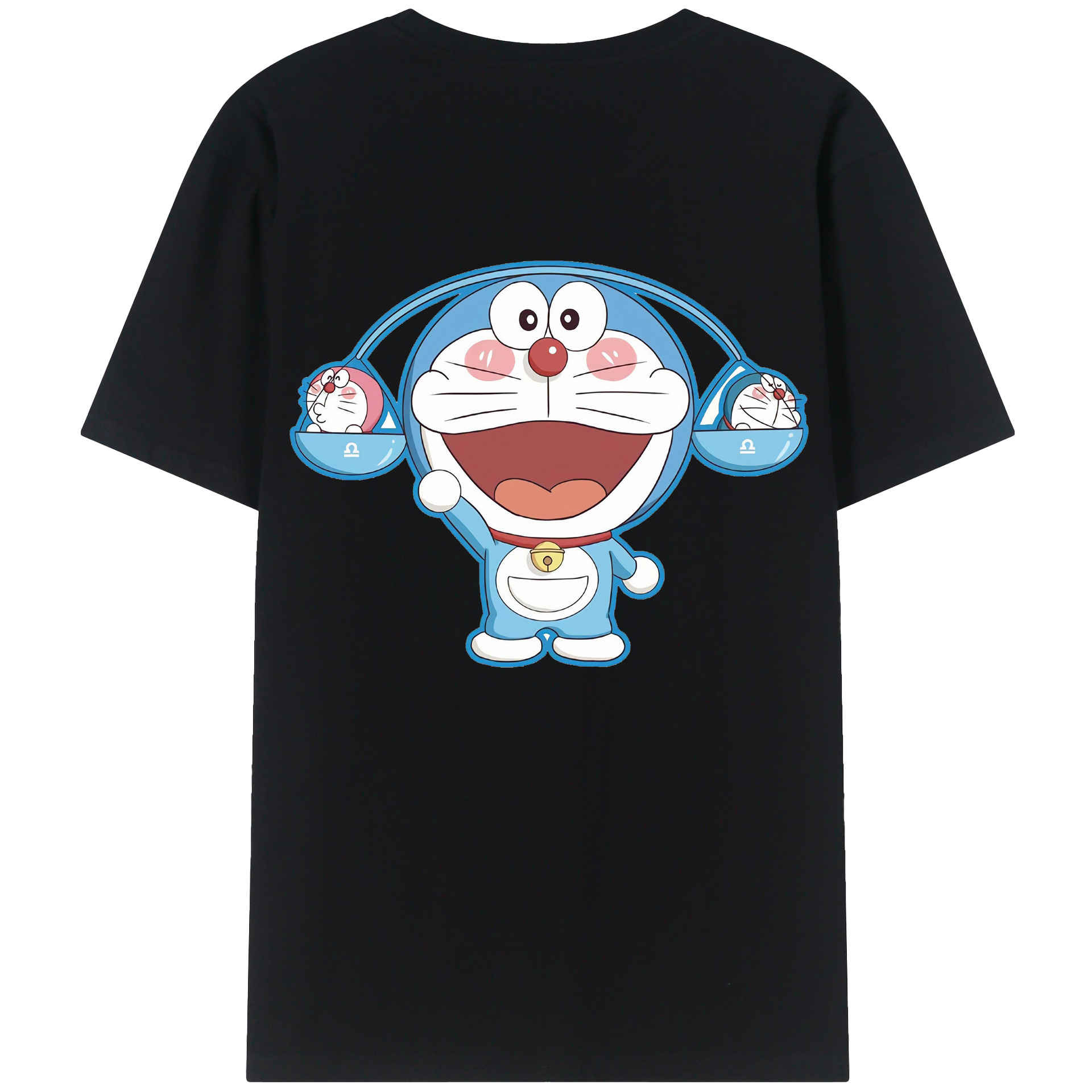 （画像用） ドラえもん Doraemon 綿100％半袖Tシャツ（背面プリント）