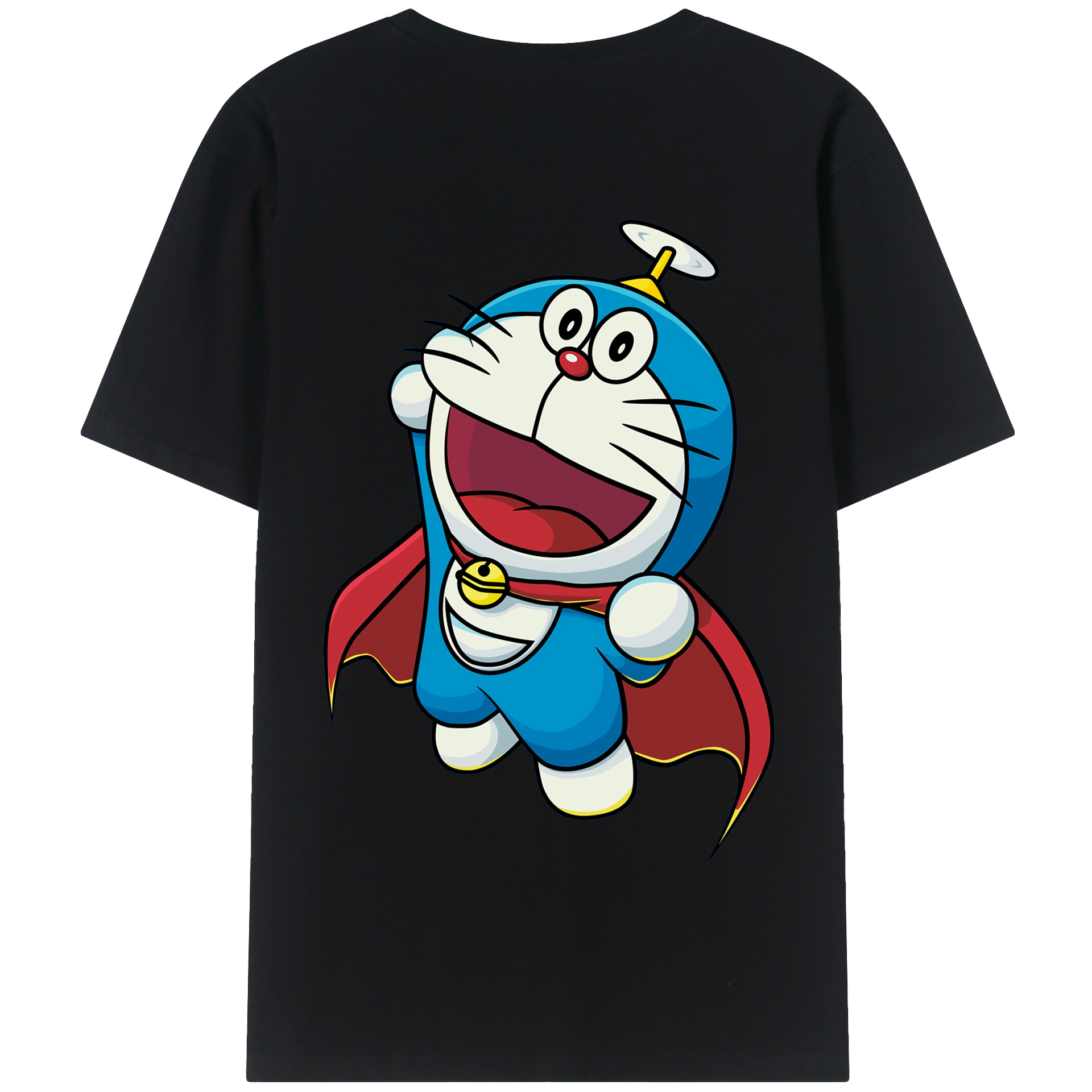 （画像用） ドラえもん Doraemon 綿100％半袖Tシャツ（背面プリント）