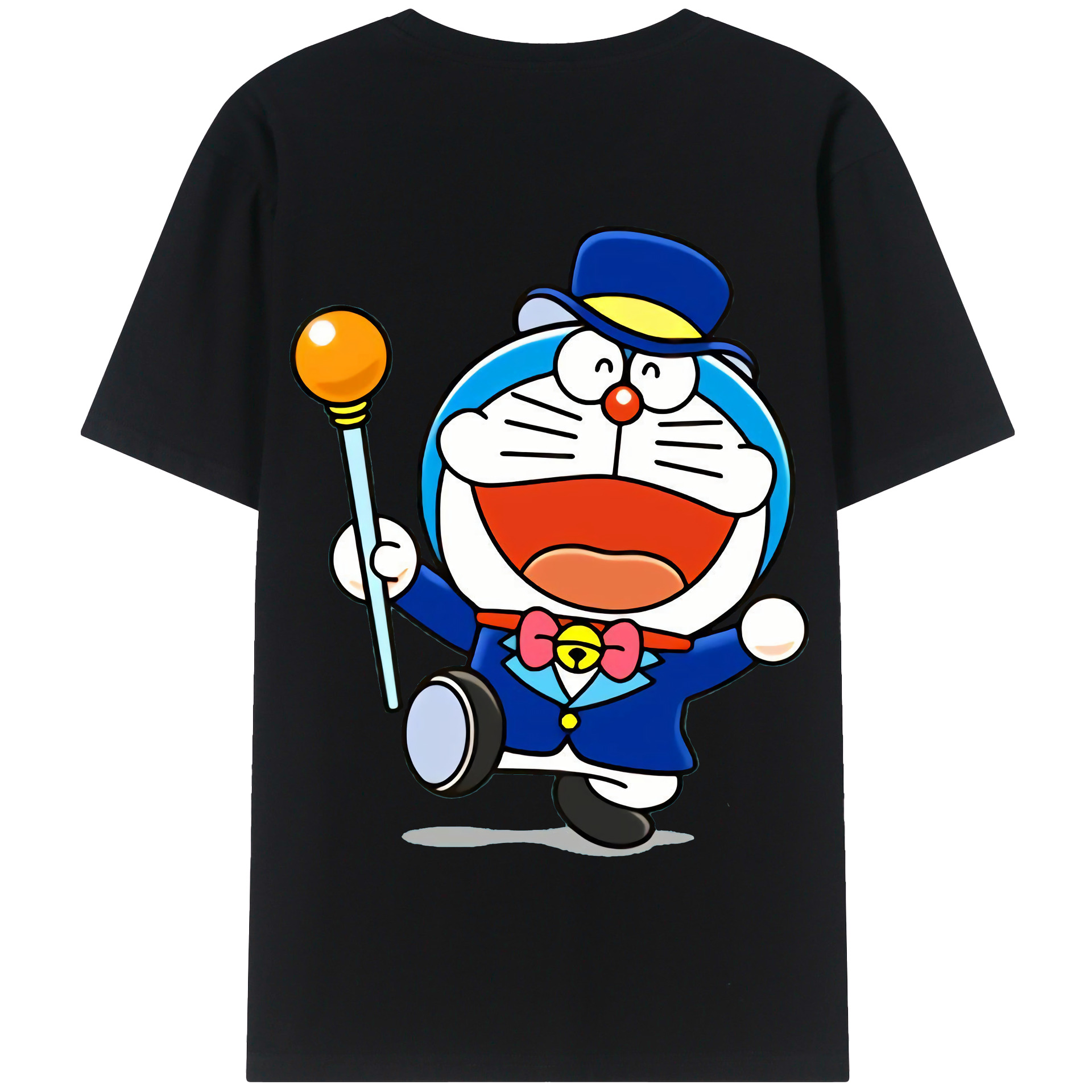 （画像用） ドラえもん Doraemon 綿100％半袖Tシャツ（背面プリント）