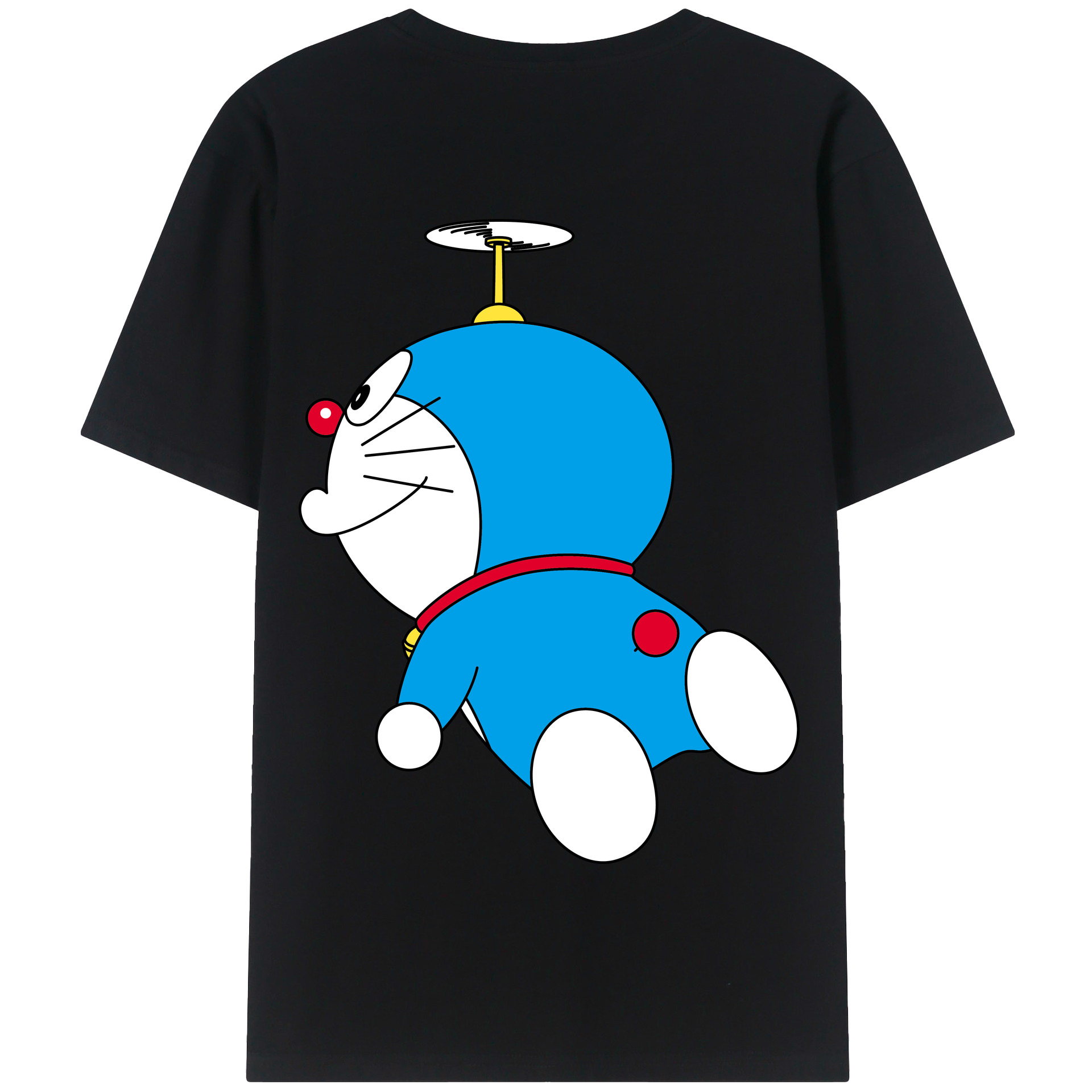 （画像用） ドラえもん Doraemon 綿100％半袖Tシャツ（背面プリント）