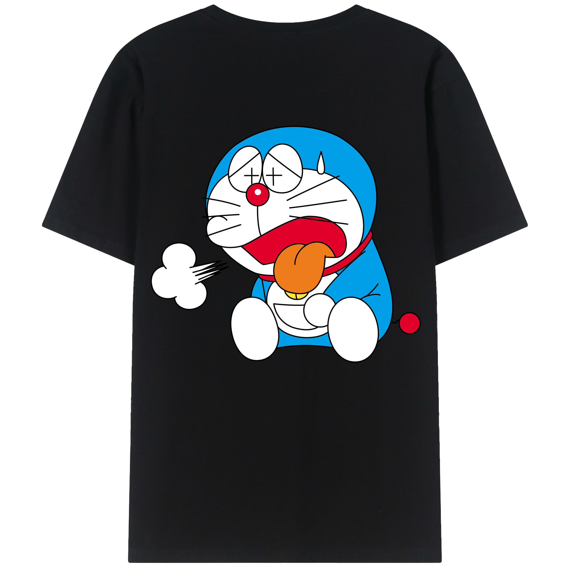 （画像用） ドラえもん Doraemon 綿100％半袖Tシャツ（背面プリント）