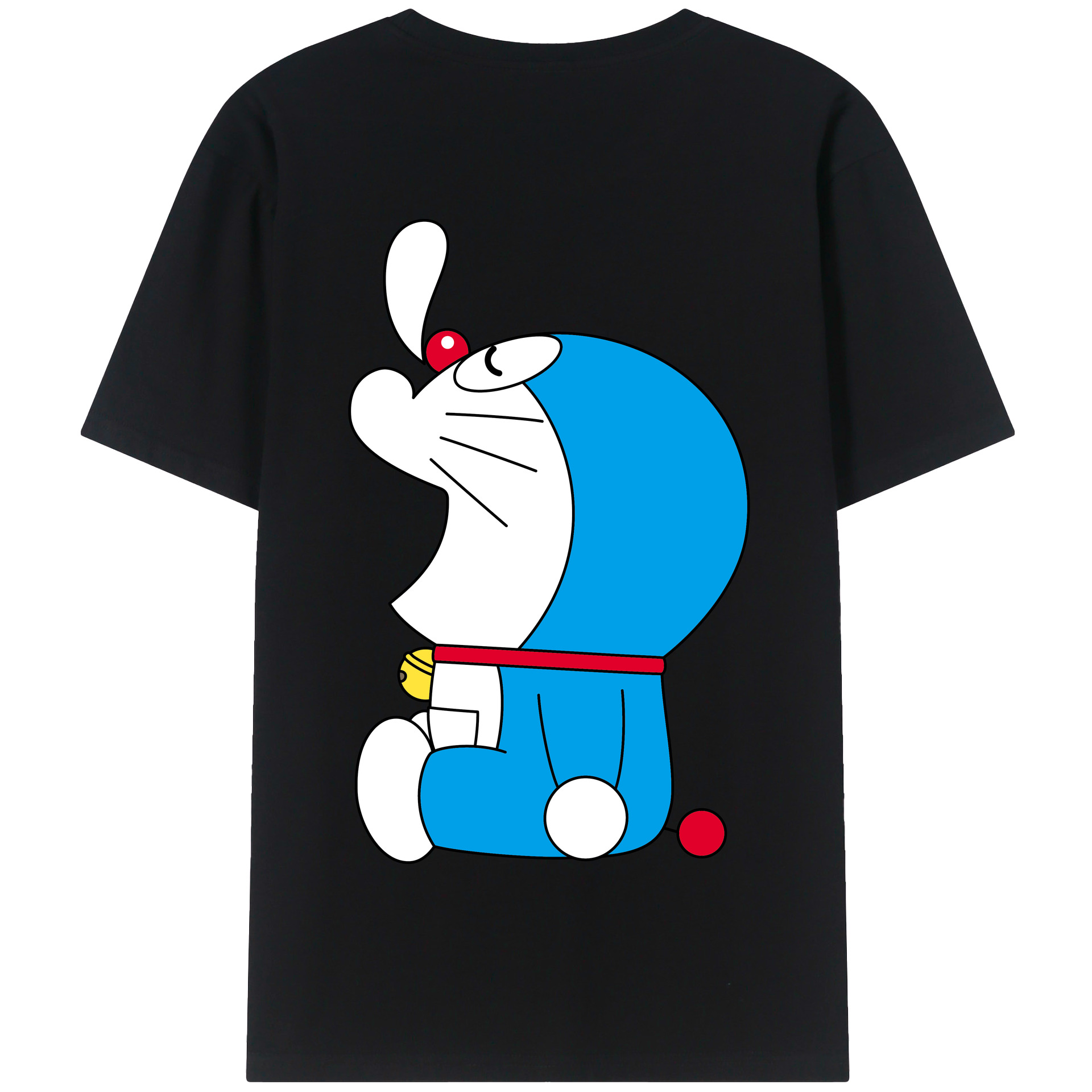 （画像用） ドラえもん Doraemon 綿100％半袖Tシャツ（背面プリント）