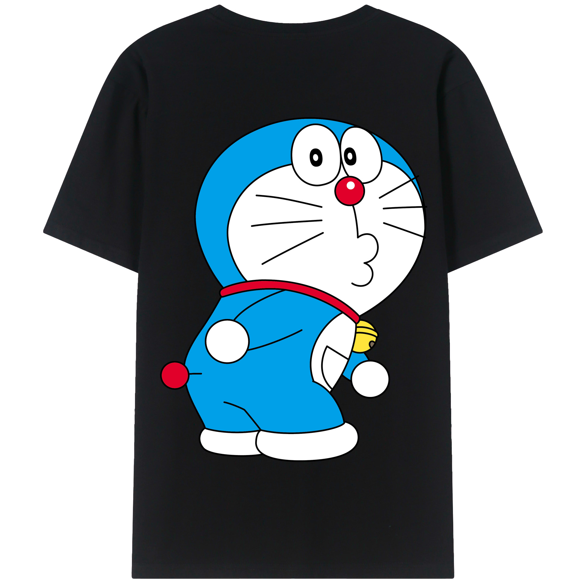 （画像用） ドラえもん Doraemon 綿100％半袖Tシャツ（背面プリント）