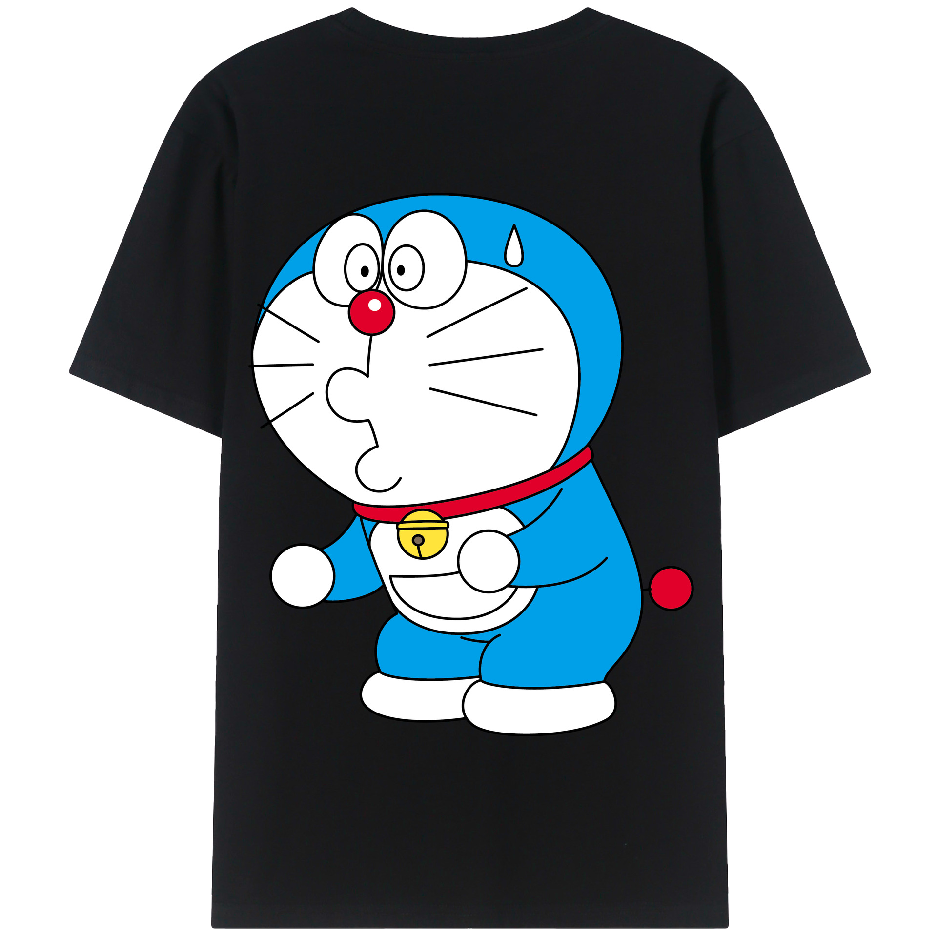 （画像用） ドラえもん Doraemon 綿100％半袖Tシャツ（背面プリント）