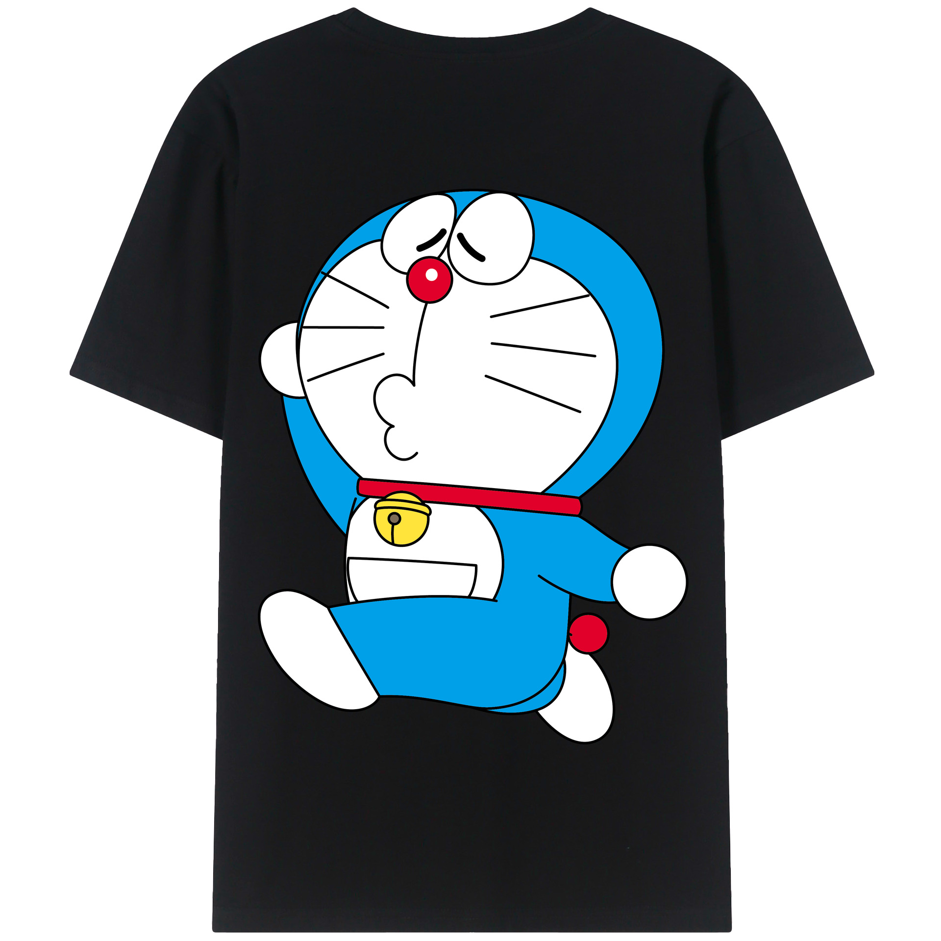 （画像用） ドラえもん Doraemon 綿100％半袖Tシャツ（背面プリント）