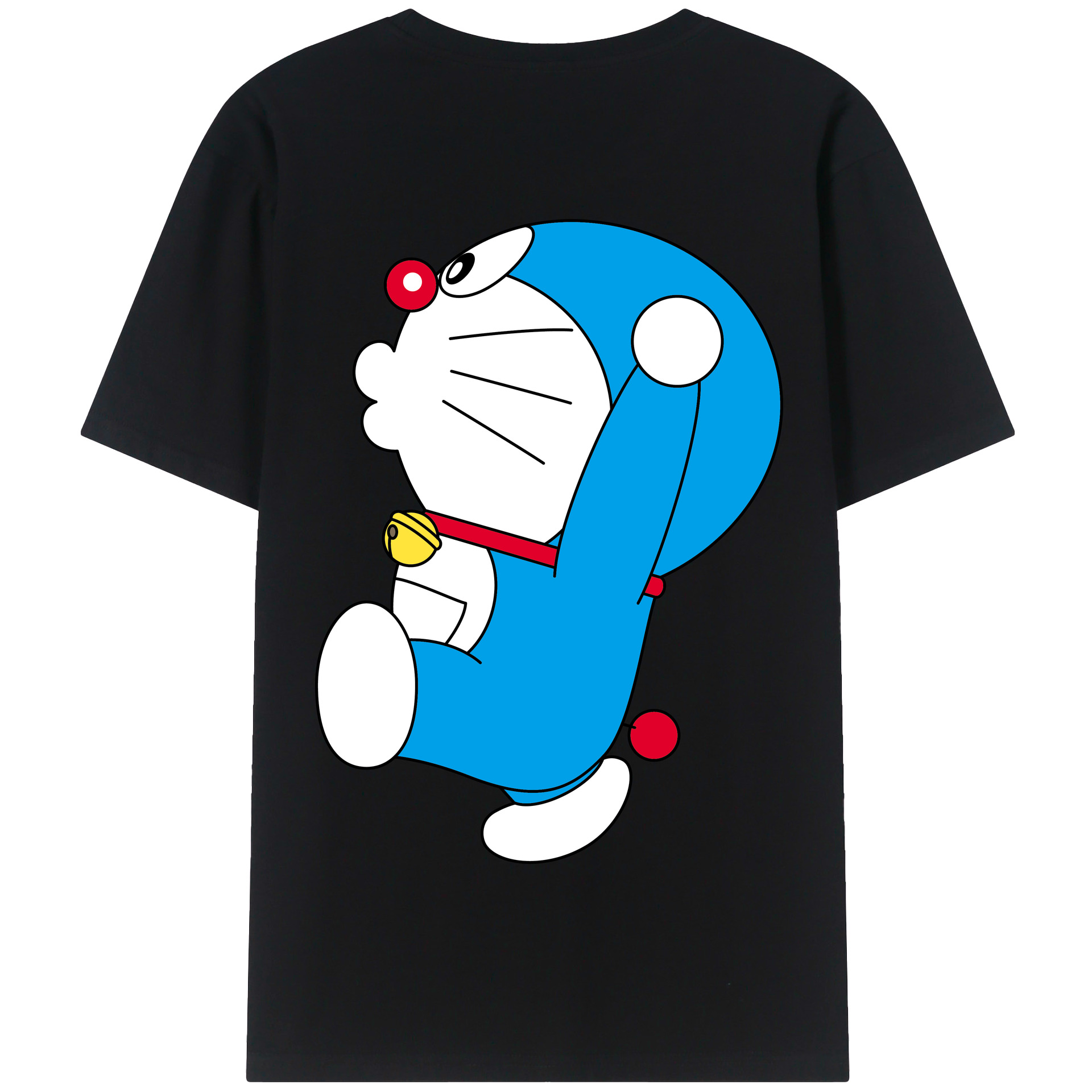 （画像用） ドラえもん Doraemon 綿100％半袖Tシャツ（背面プリント）