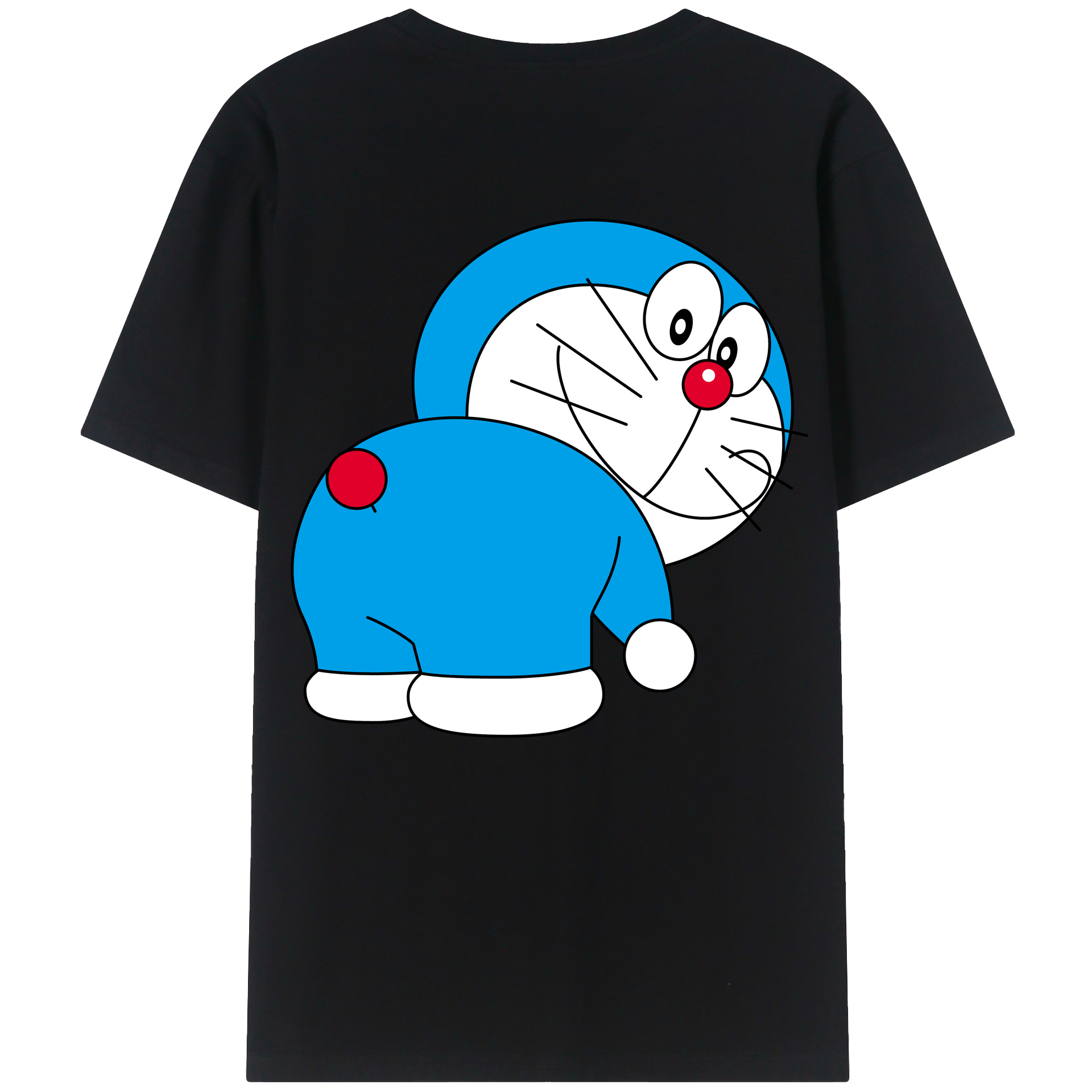 （画像用） ドラえもん Doraemon 綿100％半袖Tシャツ（背面プリント）