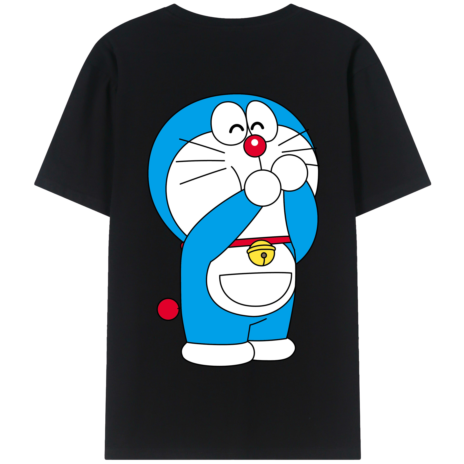 （画像用） ドラえもん Doraemon 綿100％半袖Tシャツ（背面プリント）