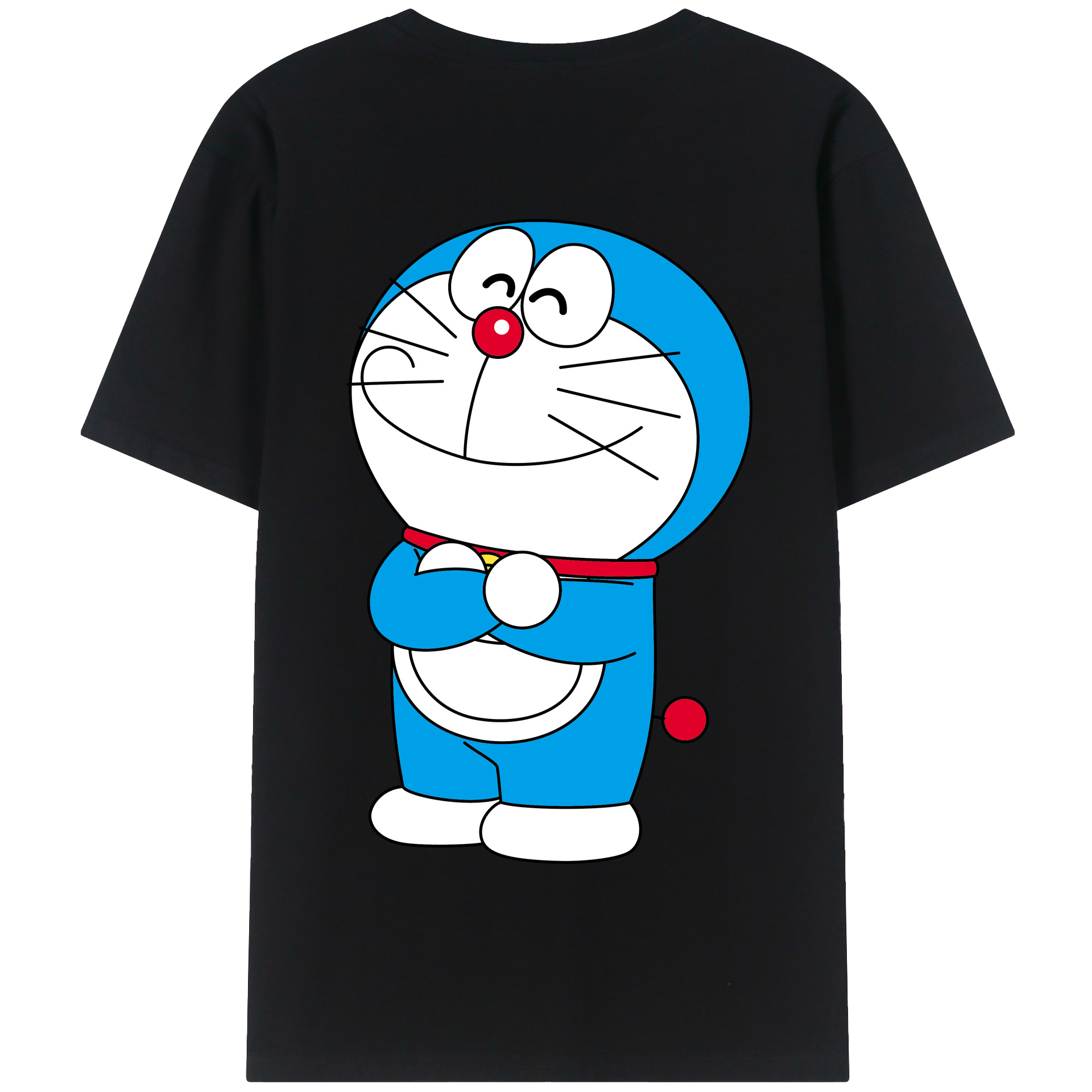 （画像用） ドラえもん Doraemon 綿100％半袖Tシャツ（背面プリント）