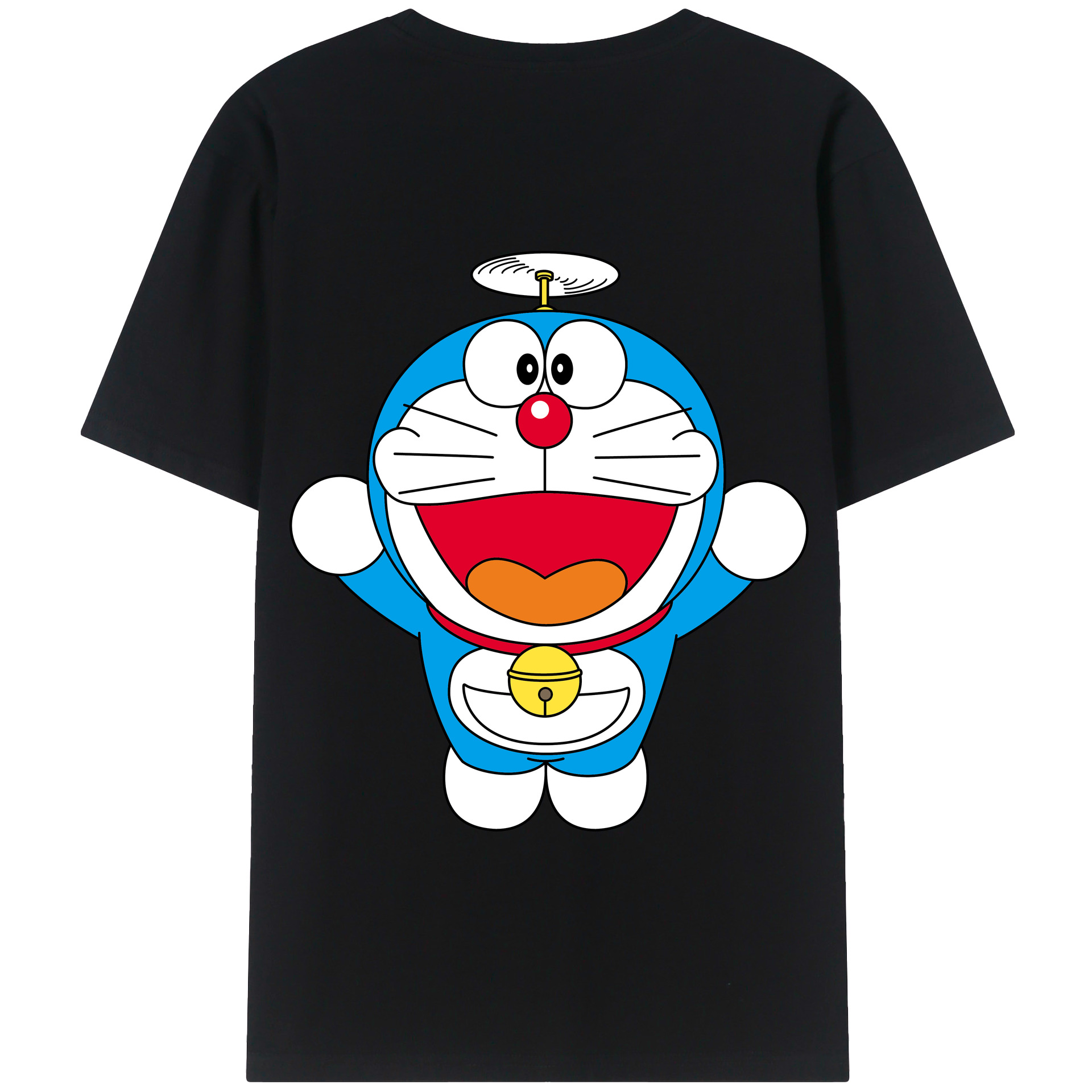 （画像用） ドラえもん Doraemon 綿100％半袖Tシャツ（背面プリント）