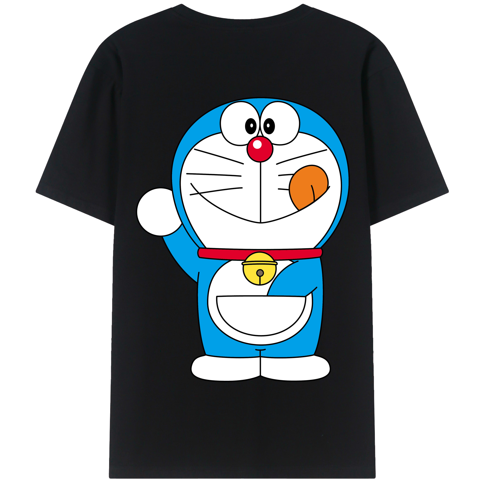 （画像用） ドラえもん Doraemon 綿100％半袖Tシャツ（背面プリント）