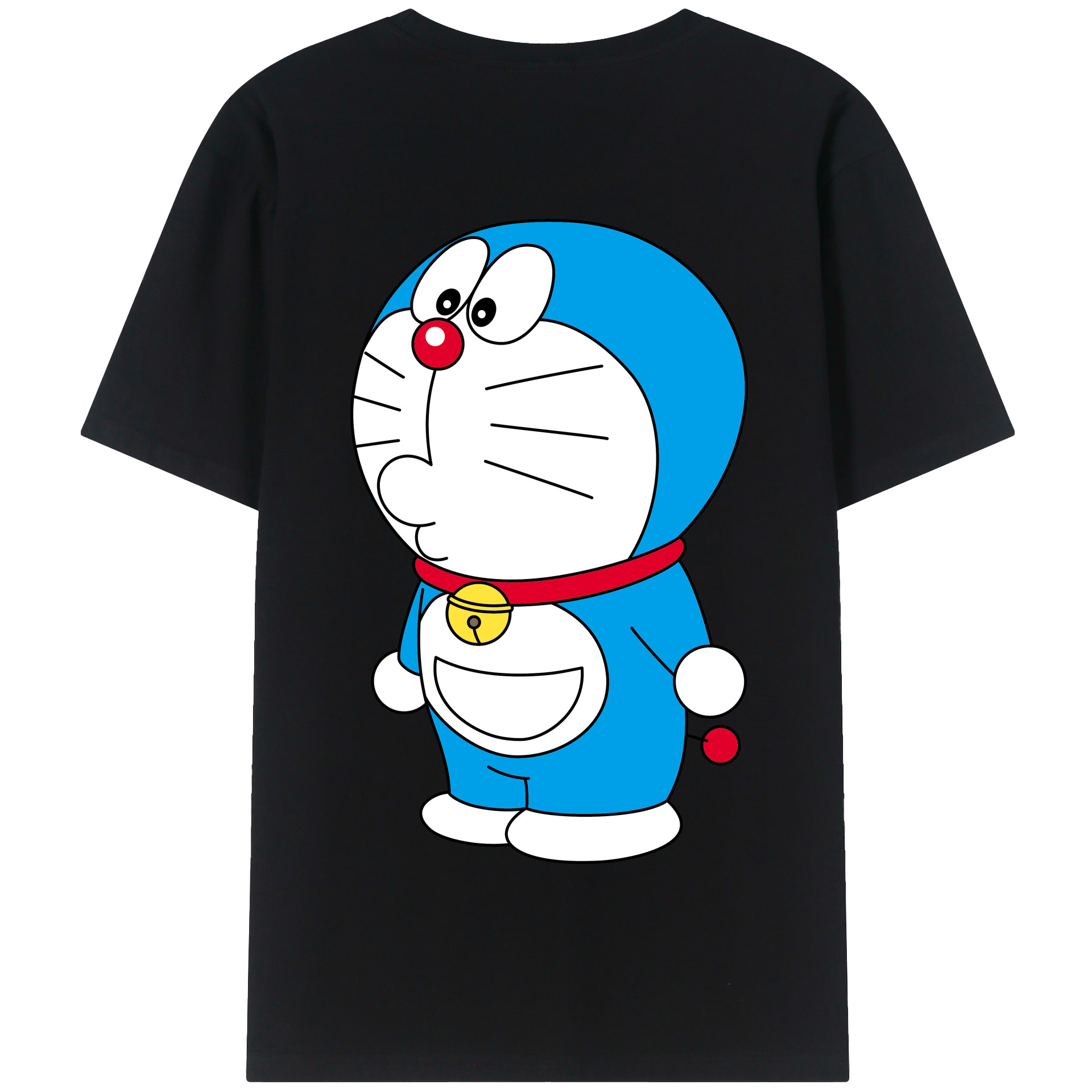 （画像用） ドラえもん Doraemon 綿100％半袖Tシャツ（背面プリント）