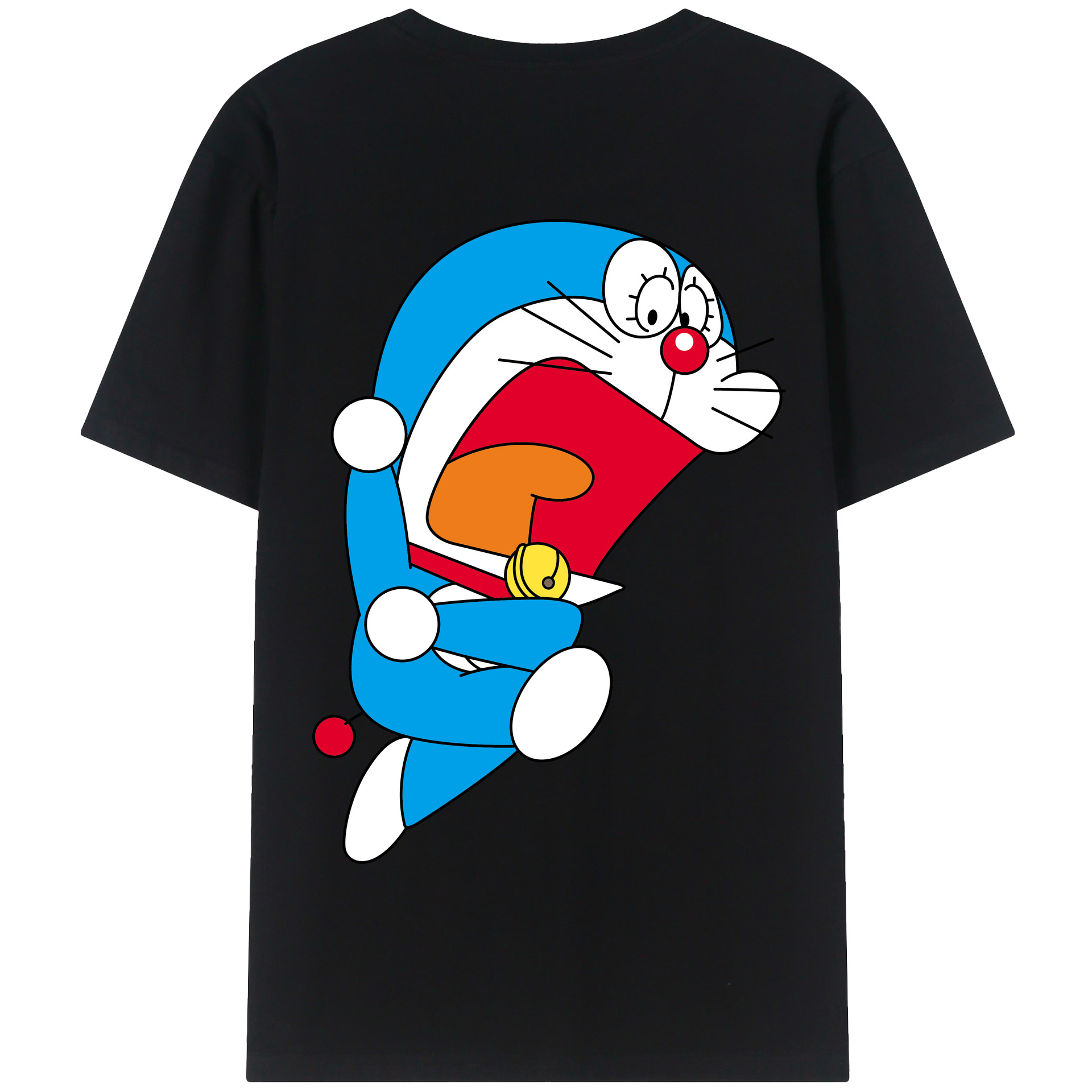 （画像用） ドラえもん Doraemon 綿100％半袖Tシャツ（背面プリント）