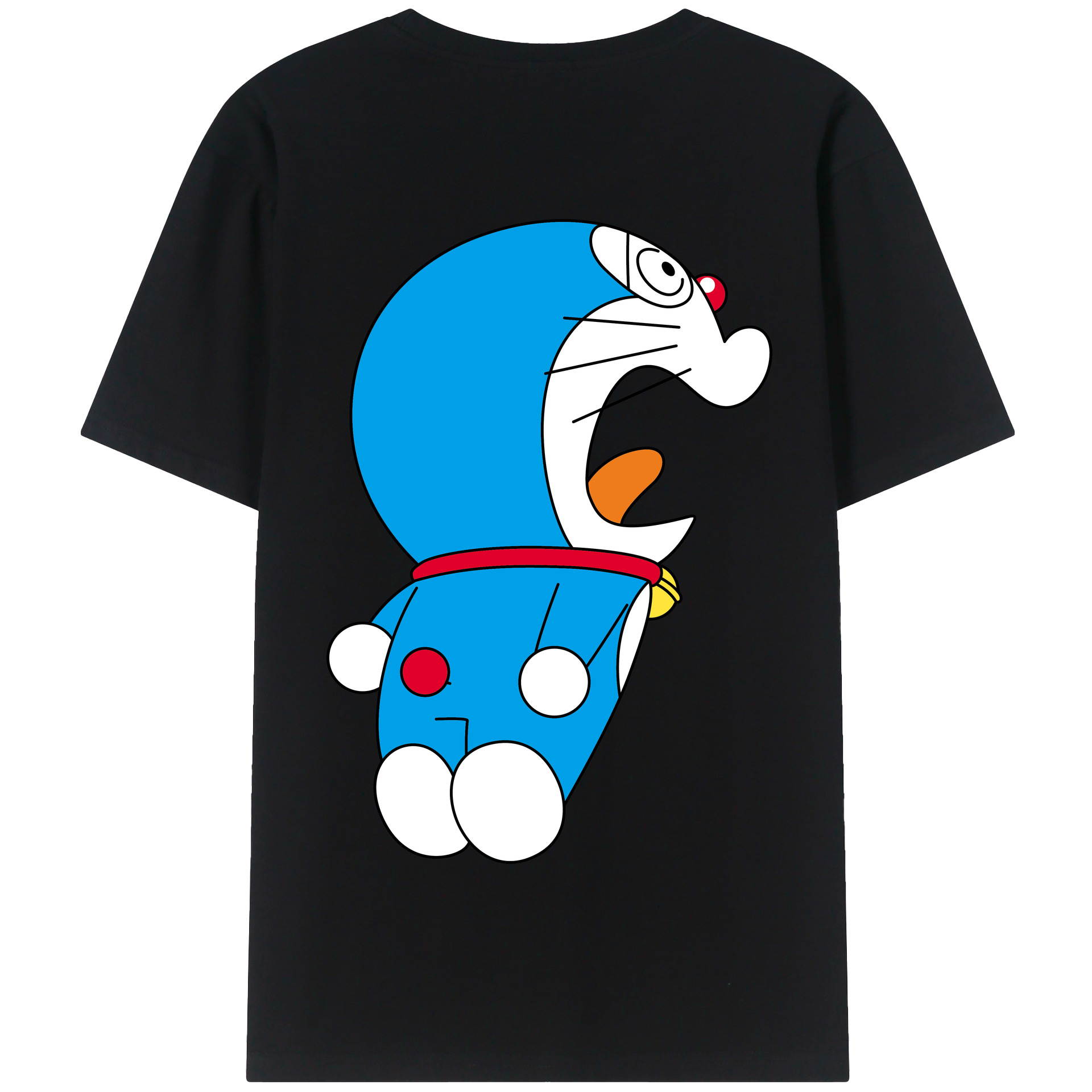 （画像用） ドラえもん Doraemon 綿100％半袖Tシャツ（背面プリント）