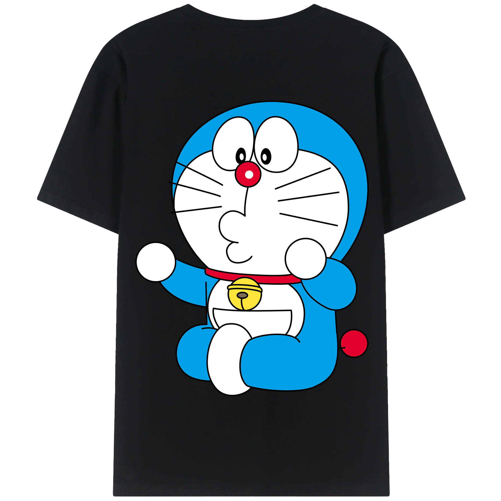（画像用） ドラえもん Doraemon 綿100％半袖Tシャツ（背面プリント）