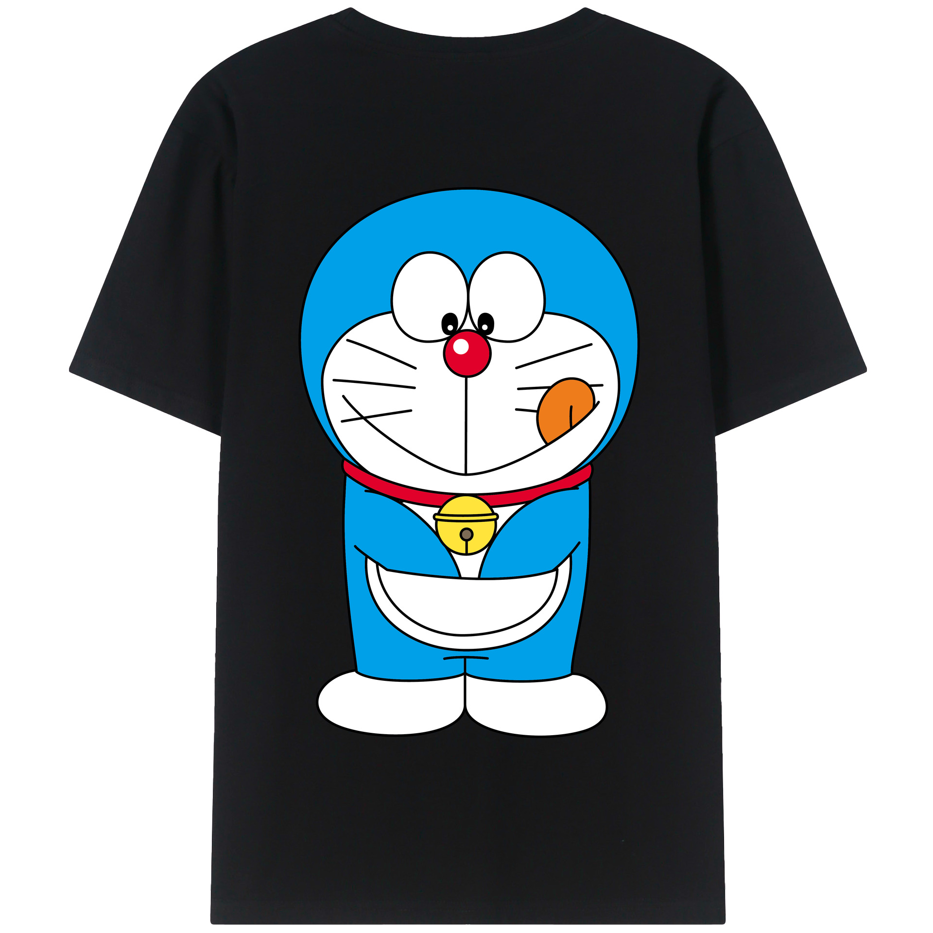 （画像用） ドラえもん Doraemon 綿100％半袖Tシャツ（背面プリント）