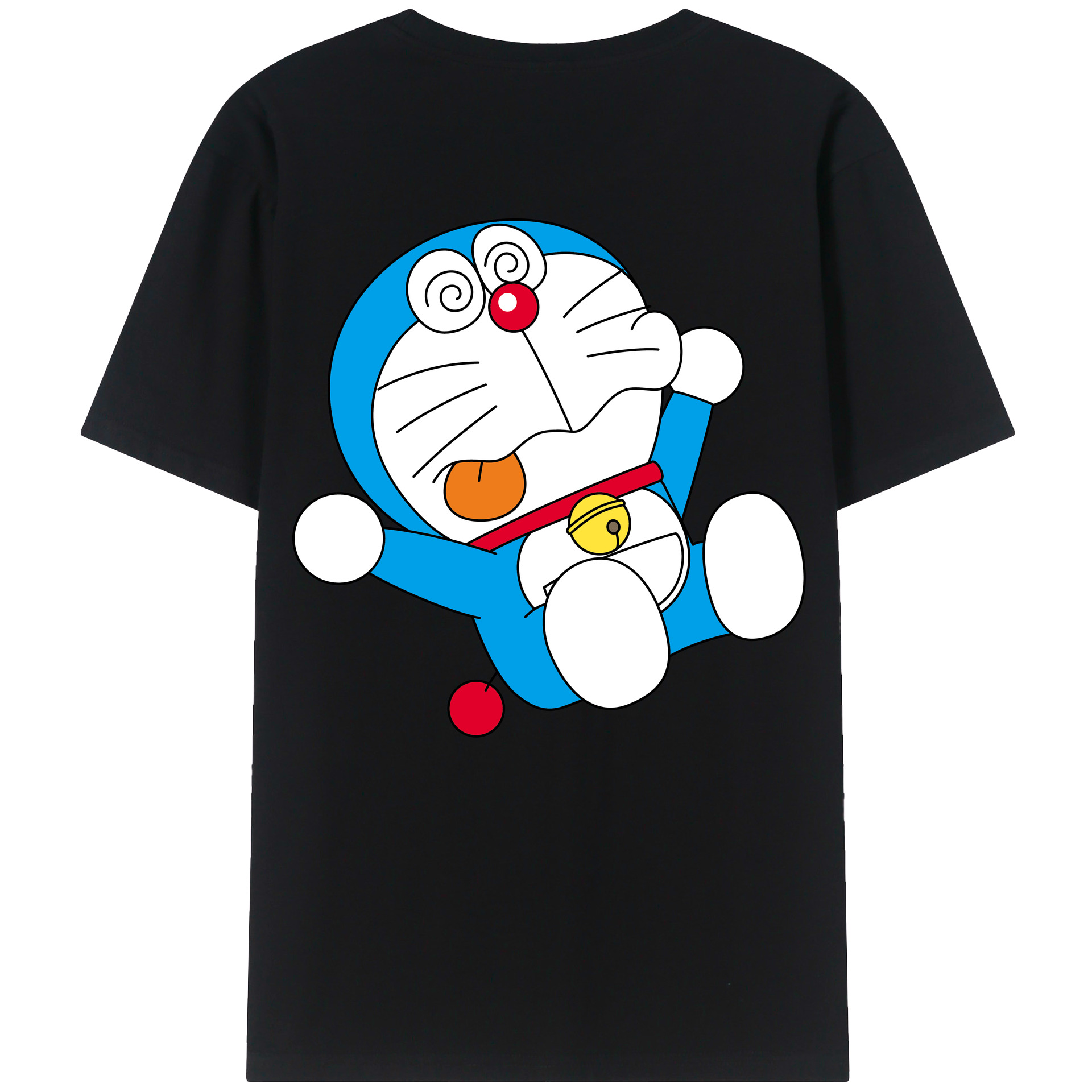 （画像用） ドラえもん Doraemon 綿100％半袖Tシャツ（背面プリント）