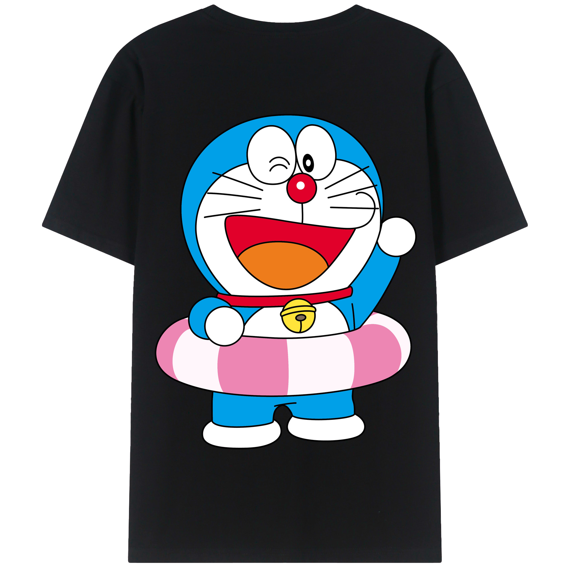 （画像用） ドラえもん Doraemon 綿100％半袖Tシャツ（背面プリント）