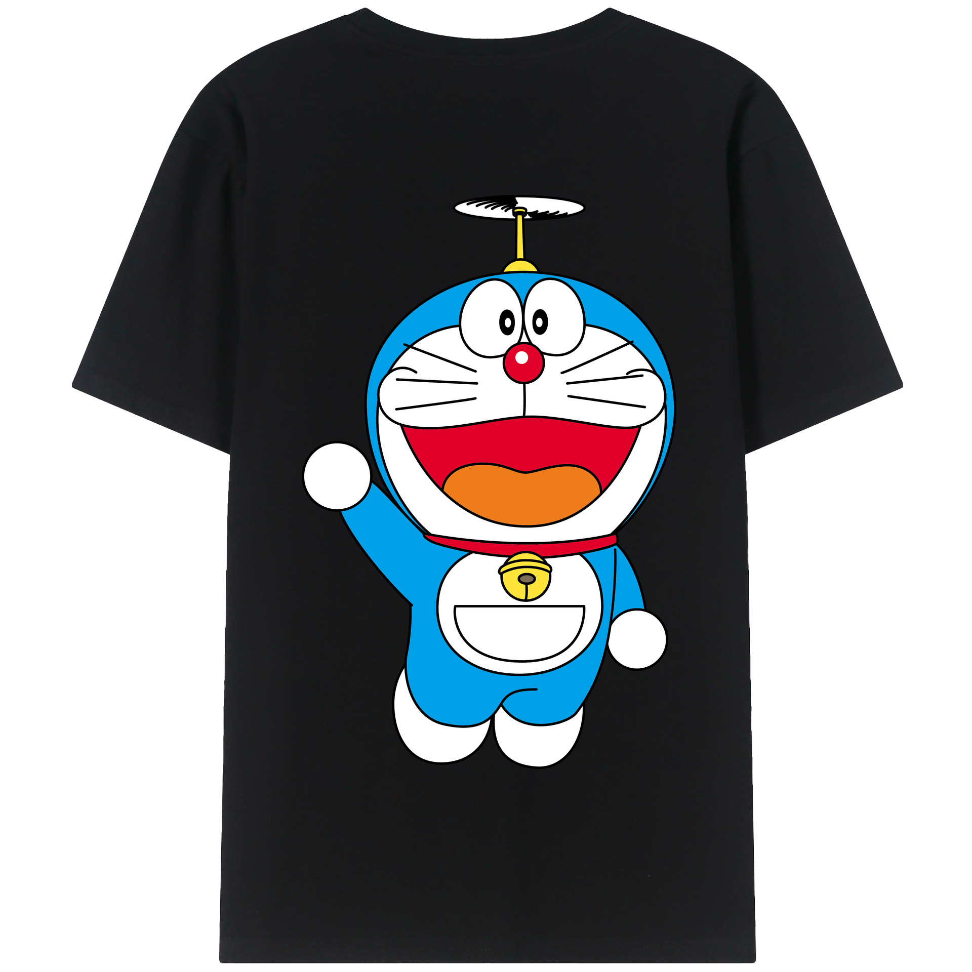 （画像用） ドラえもん Doraemon 綿100％半袖Tシャツ（背面プリント）