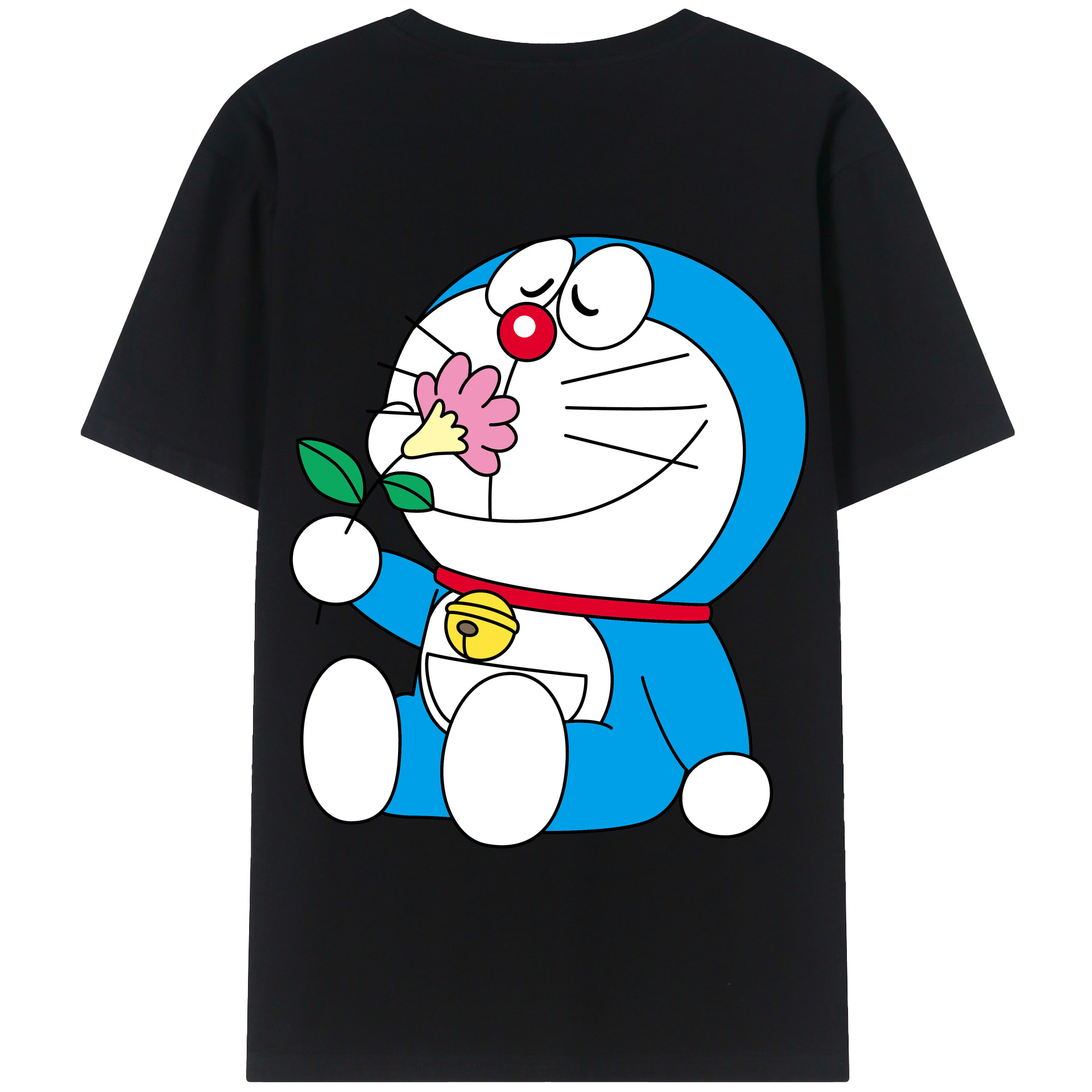 （画像用） ドラえもん Doraemon 綿100％半袖Tシャツ（背面プリント）