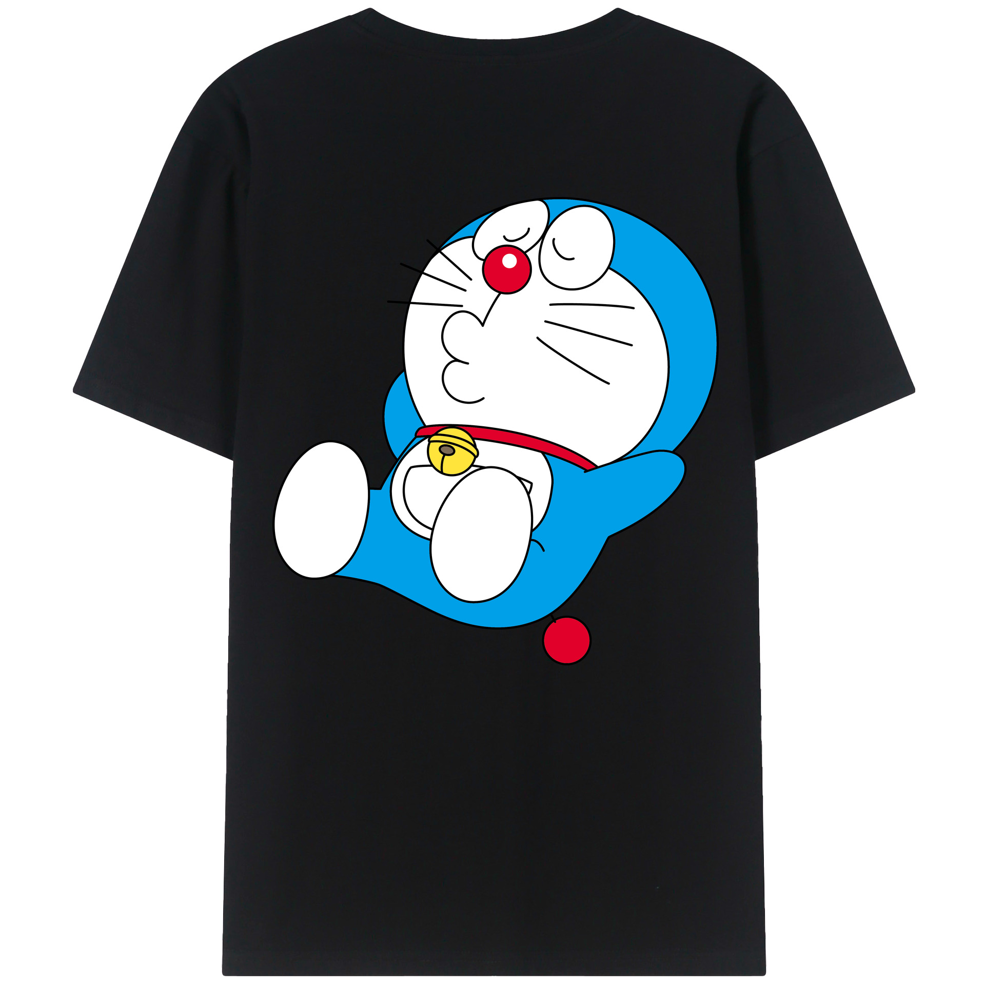 （画像用） ドラえもん Doraemon 綿100％半袖Tシャツ（背面プリント）
