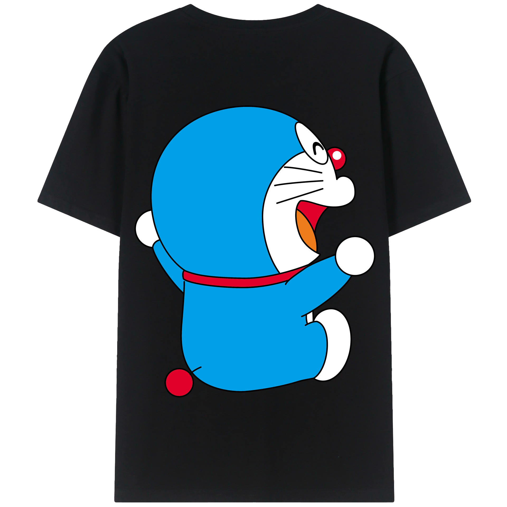 （画像用） ドラえもん Doraemon 綿100％半袖Tシャツ（背面プリント）