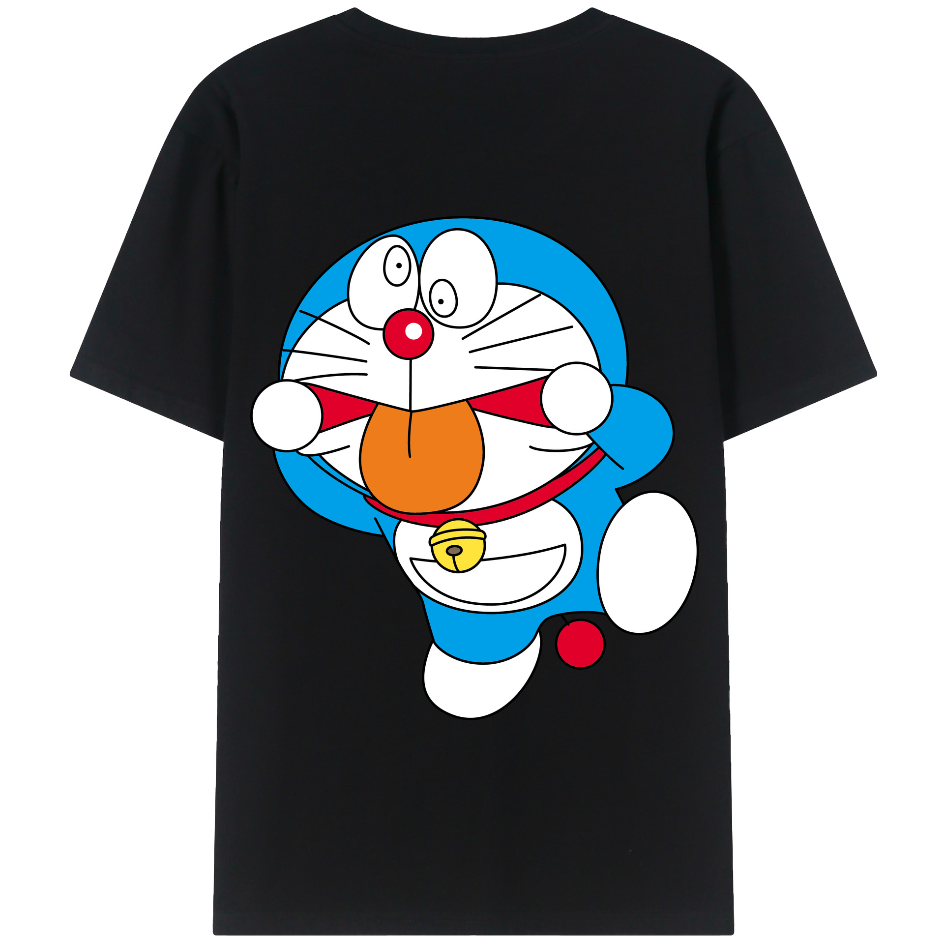（画像用） ドラえもん Doraemon 綿100％半袖Tシャツ（背面プリント）