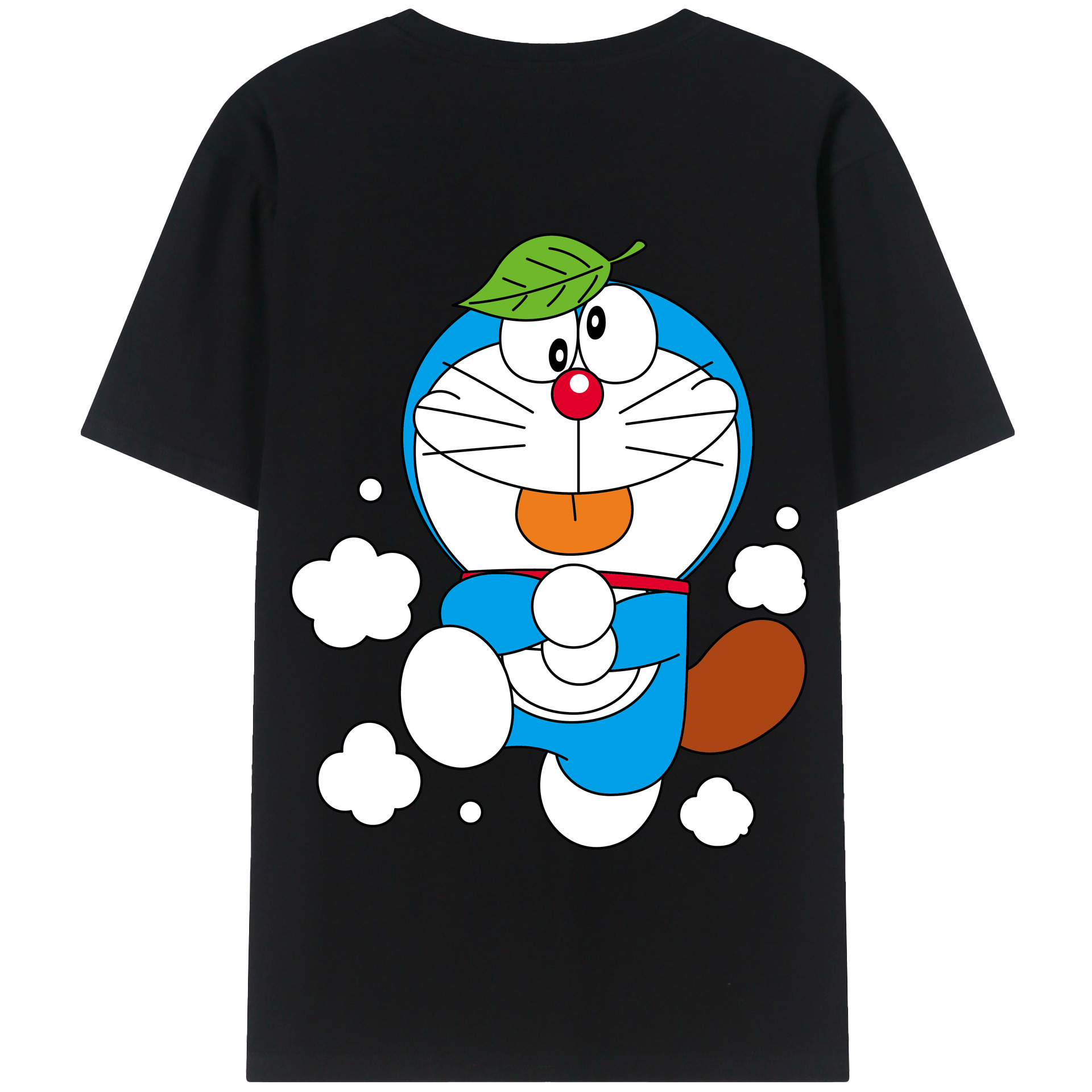 （画像用） ドラえもん Doraemon 綿100％半袖Tシャツ（背面プリント）