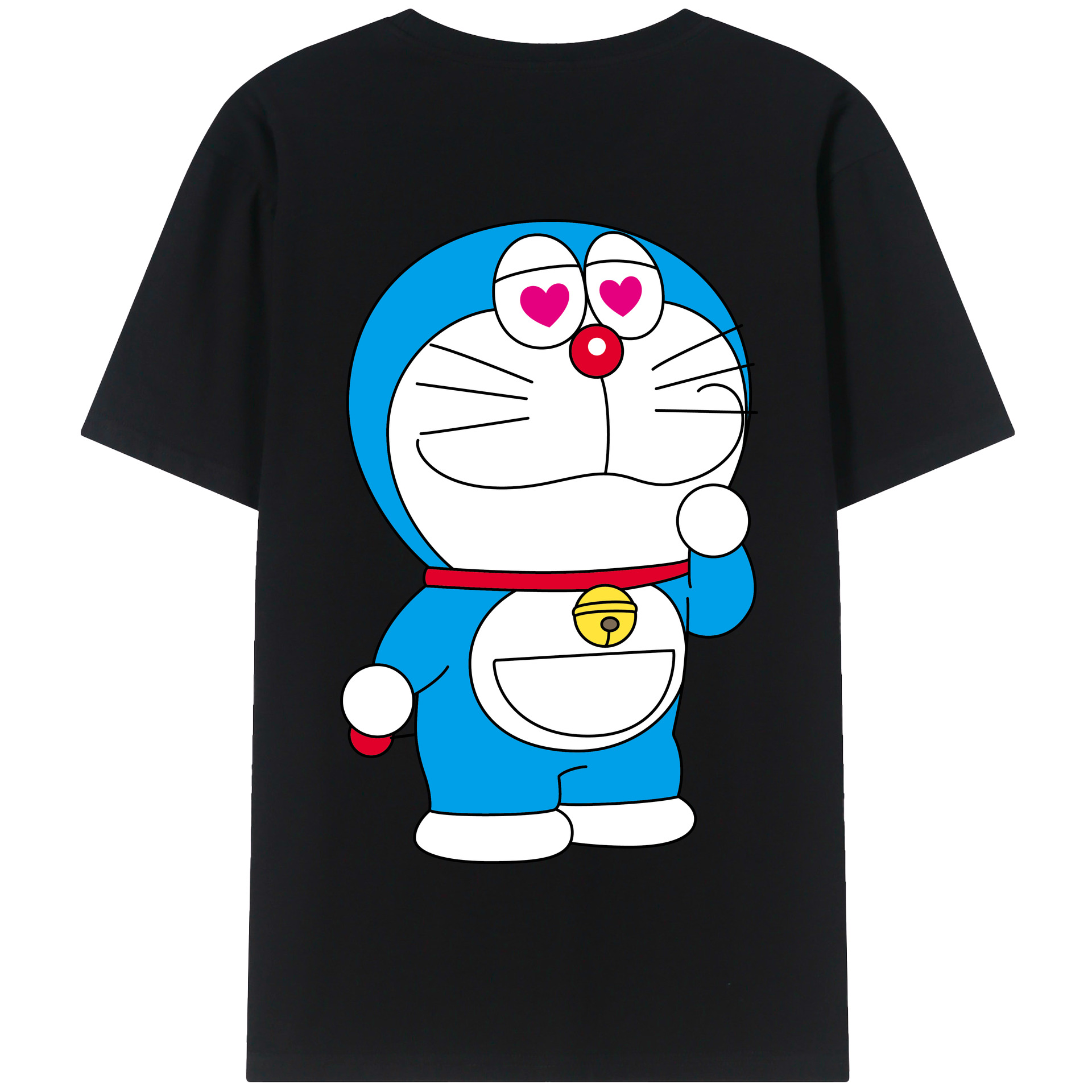 （画像用） ドラえもん Doraemon 綿100％半袖Tシャツ（背面プリント）