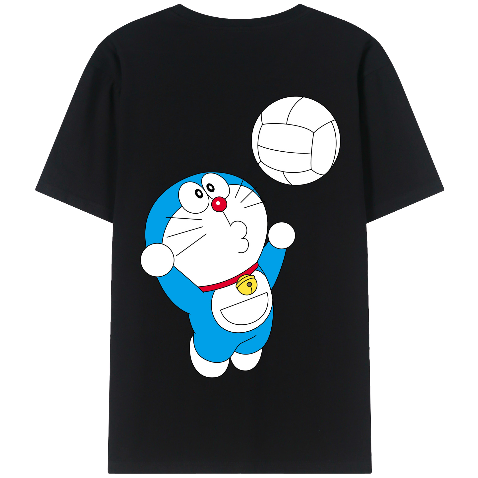 （画像用） ドラえもん Doraemon 綿100％半袖Tシャツ（背面プリント）