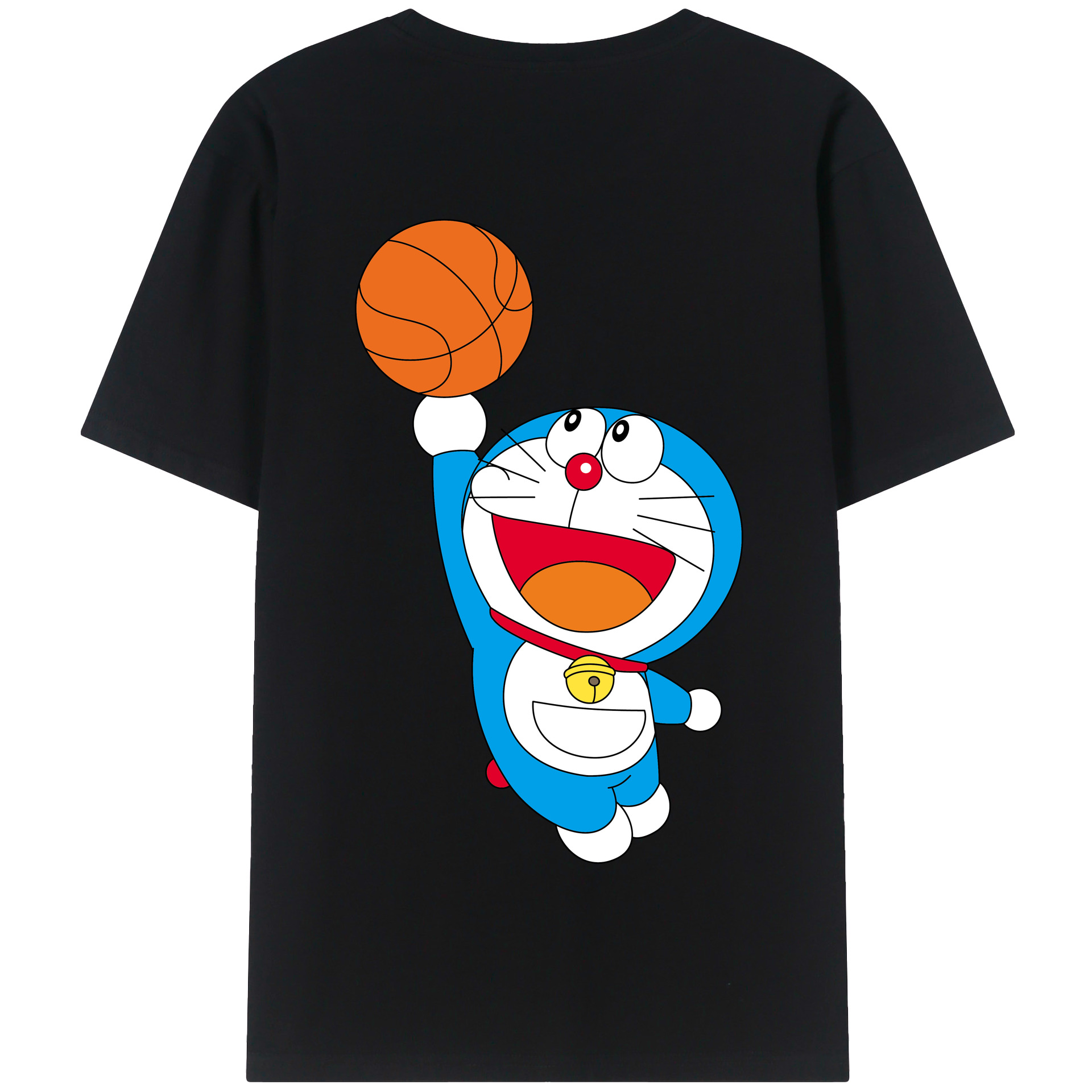（画像用） ドラえもん Doraemon 綿100％半袖Tシャツ（背面プリント）