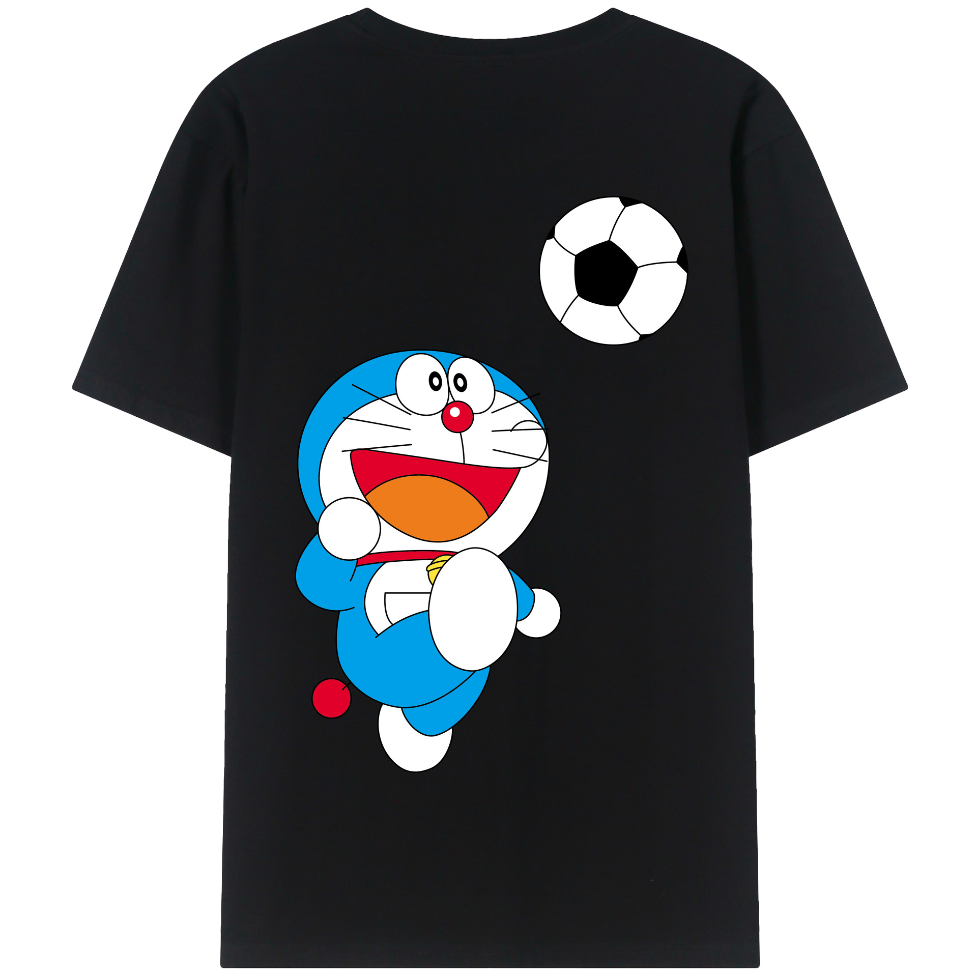 （画像用） ドラえもん Doraemon 綿100％半袖Tシャツ（背面プリント）