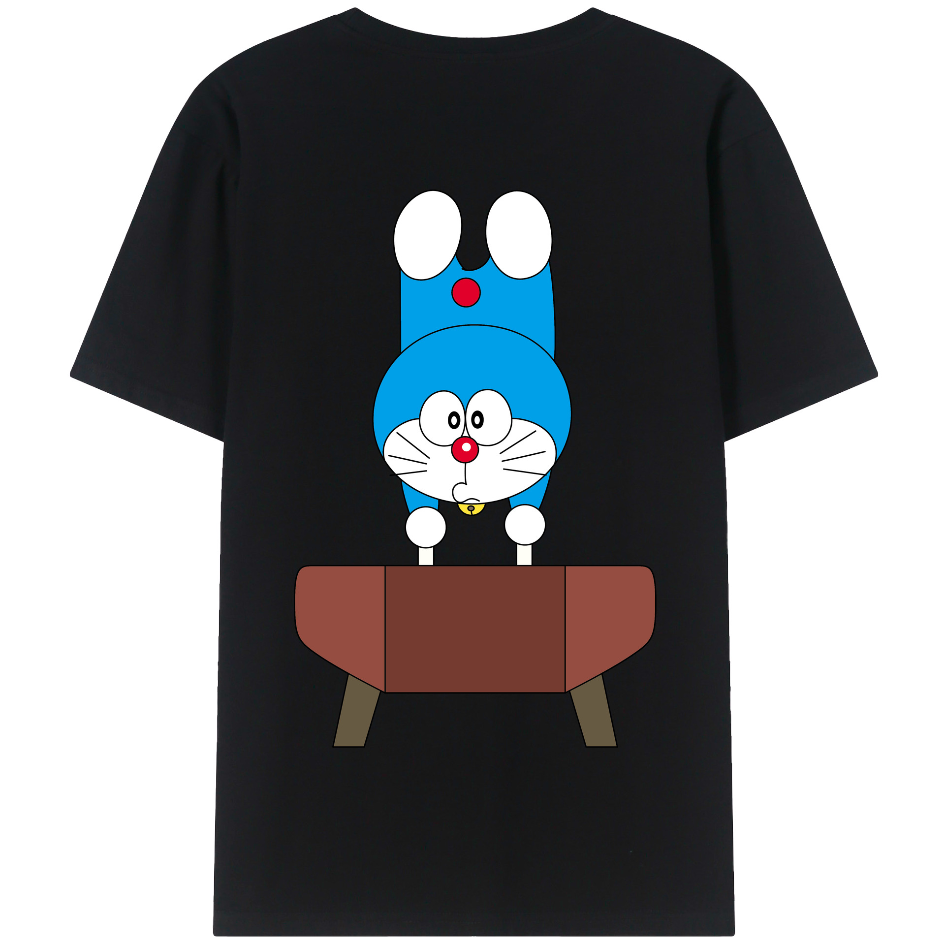 （画像用） ドラえもん Doraemon 綿100％半袖Tシャツ（背面プリント）