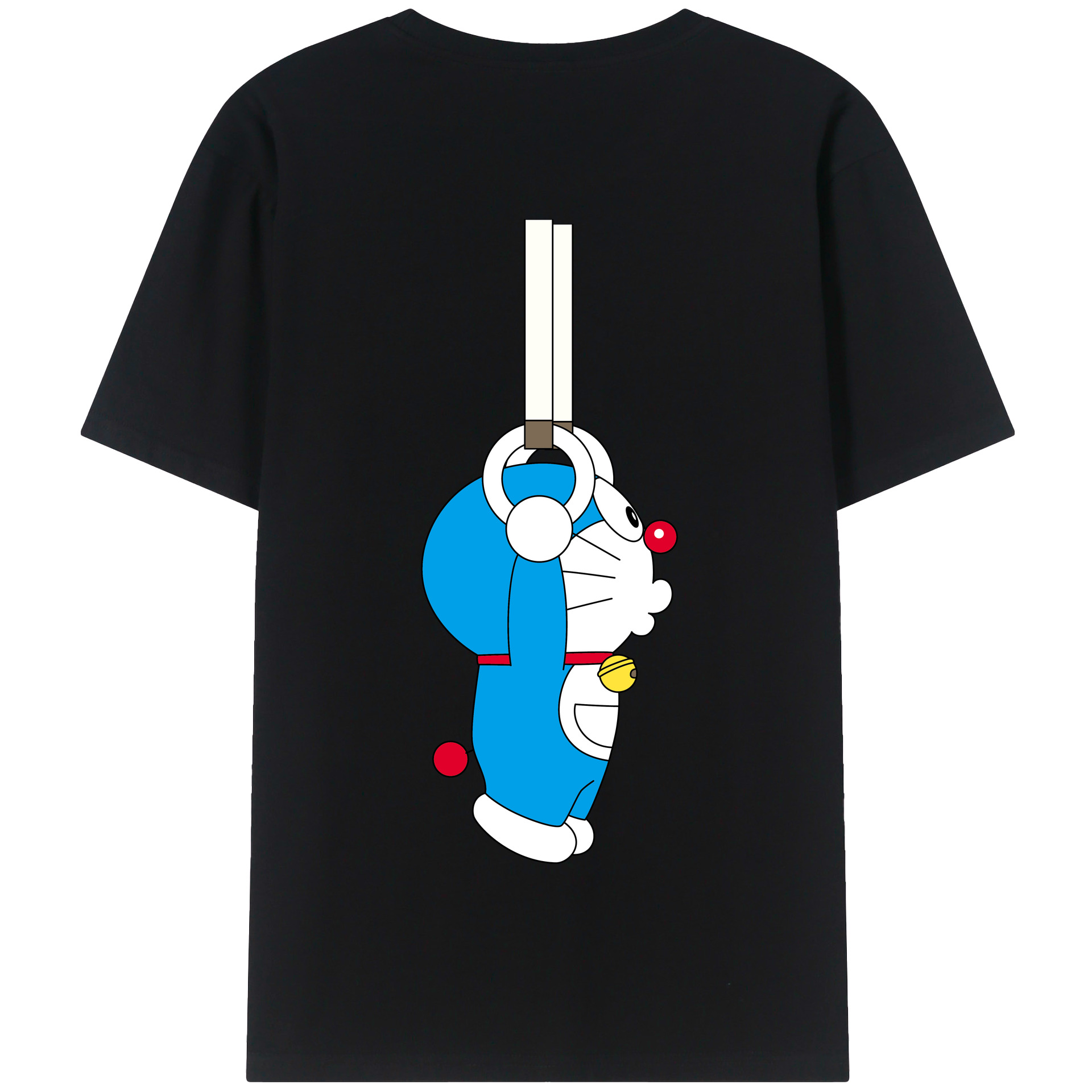 （画像用） ドラえもん Doraemon 綿100％半袖Tシャツ（背面プリント）