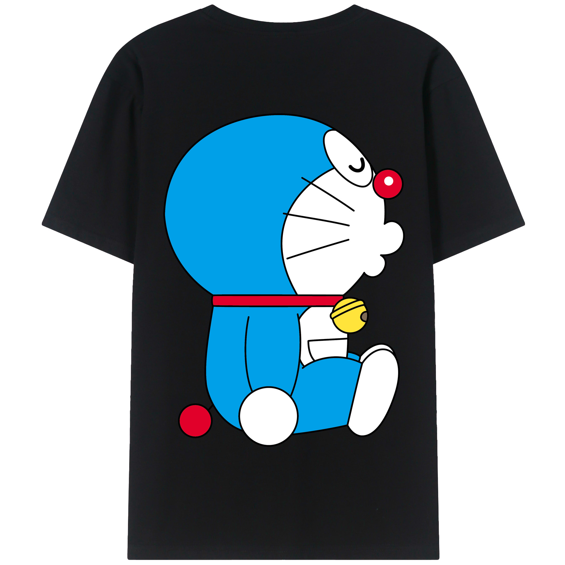 （画像用） ドラえもん Doraemon 綿100％半袖Tシャツ（背面プリント）