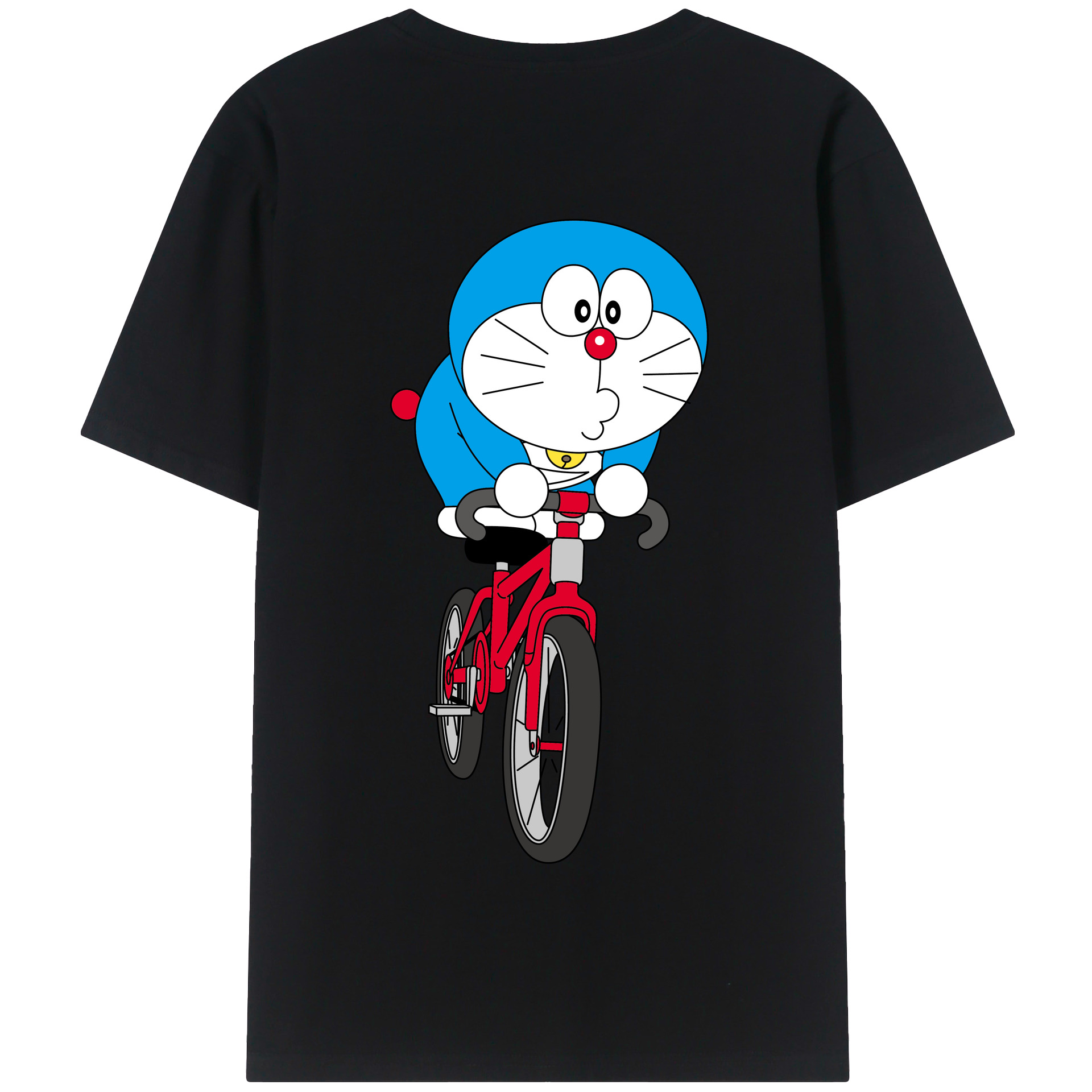 （画像用） ドラえもん Doraemon 綿100％半袖Tシャツ（背面プリント）