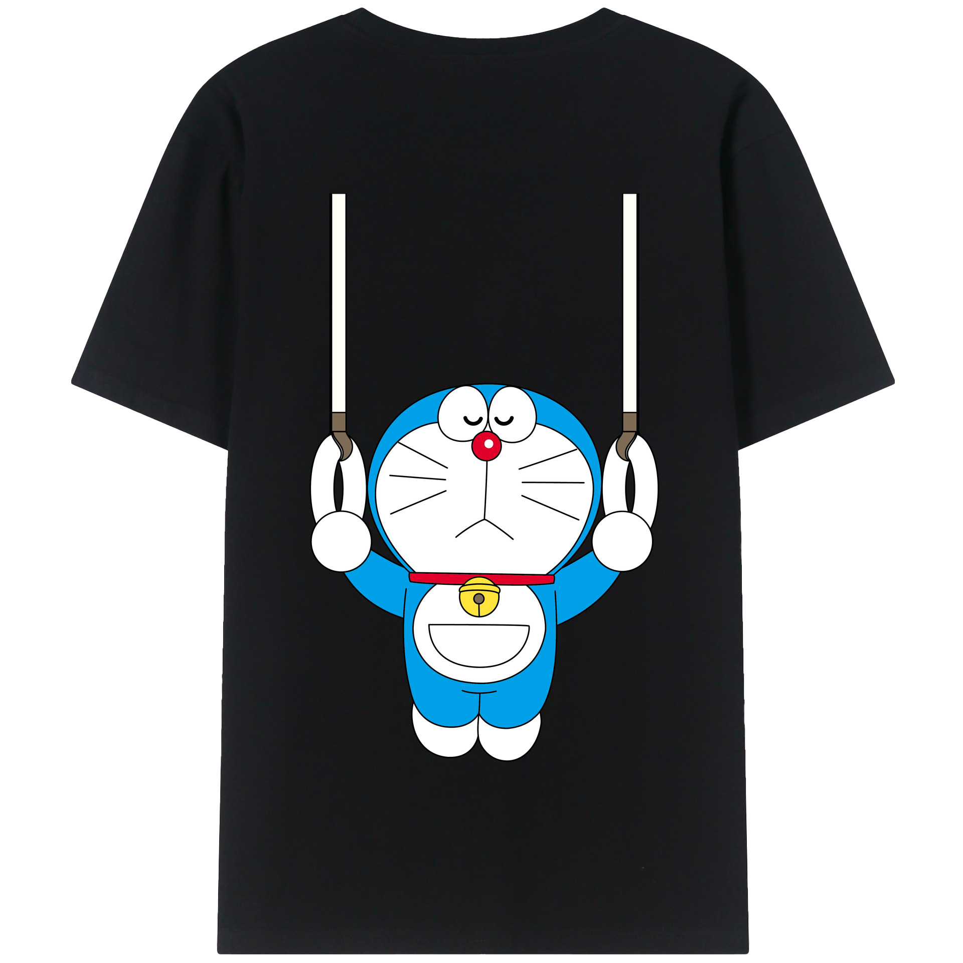 （画像用） ドラえもん Doraemon 綿100％半袖Tシャツ（背面プリント）
