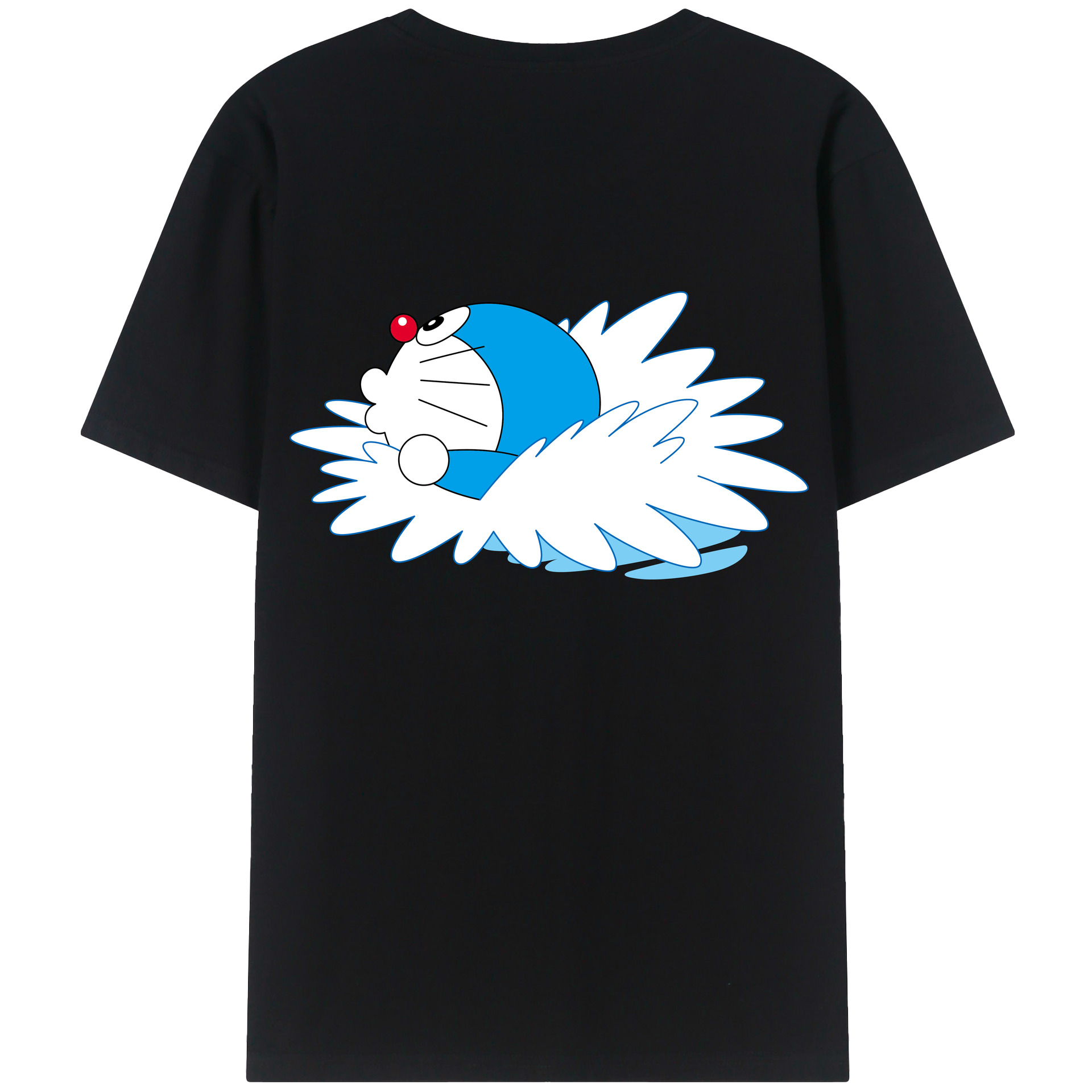 （画像用） ドラえもん Doraemon 綿100％半袖Tシャツ（背面プリント）