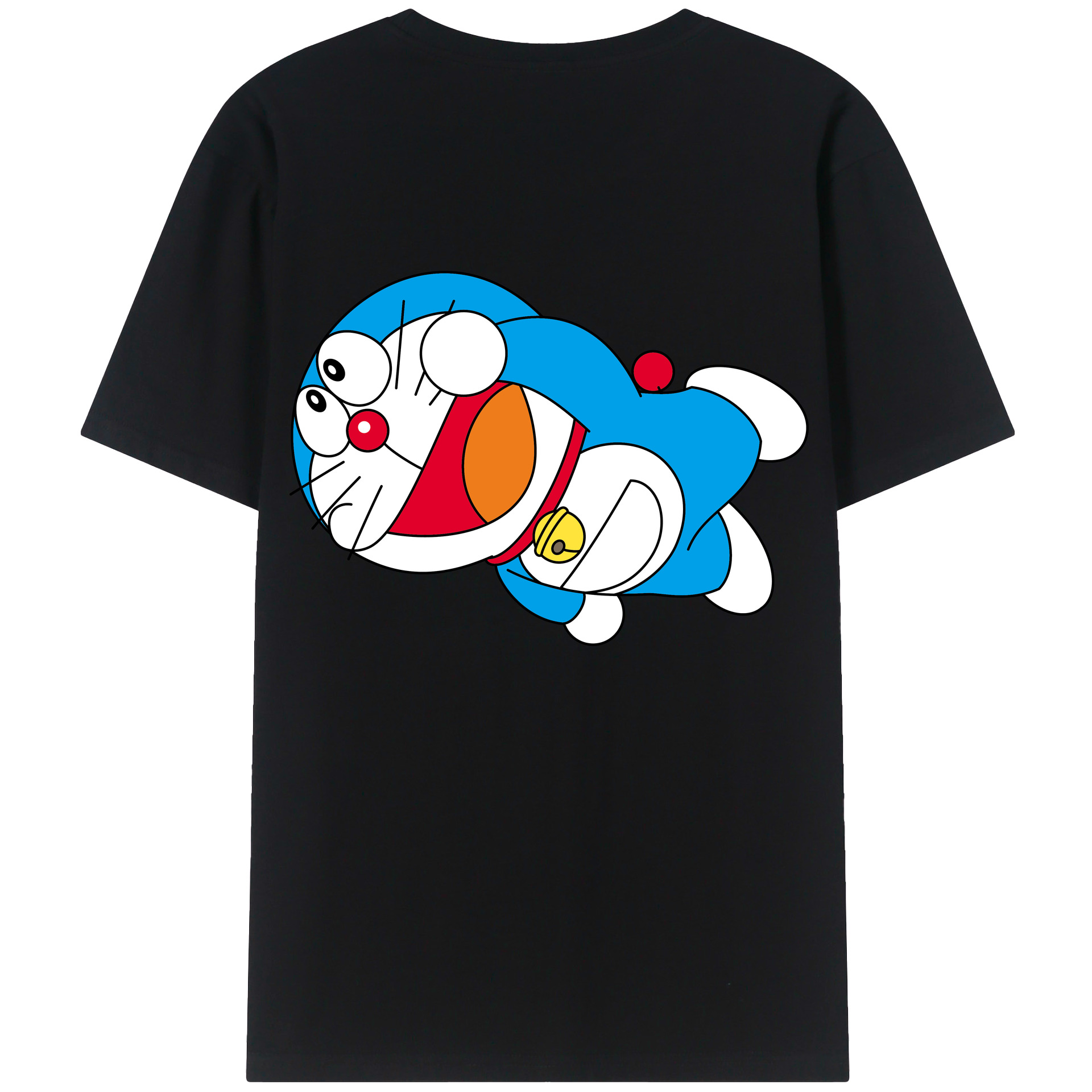（画像用） ドラえもん Doraemon 綿100％半袖Tシャツ（背面プリント）