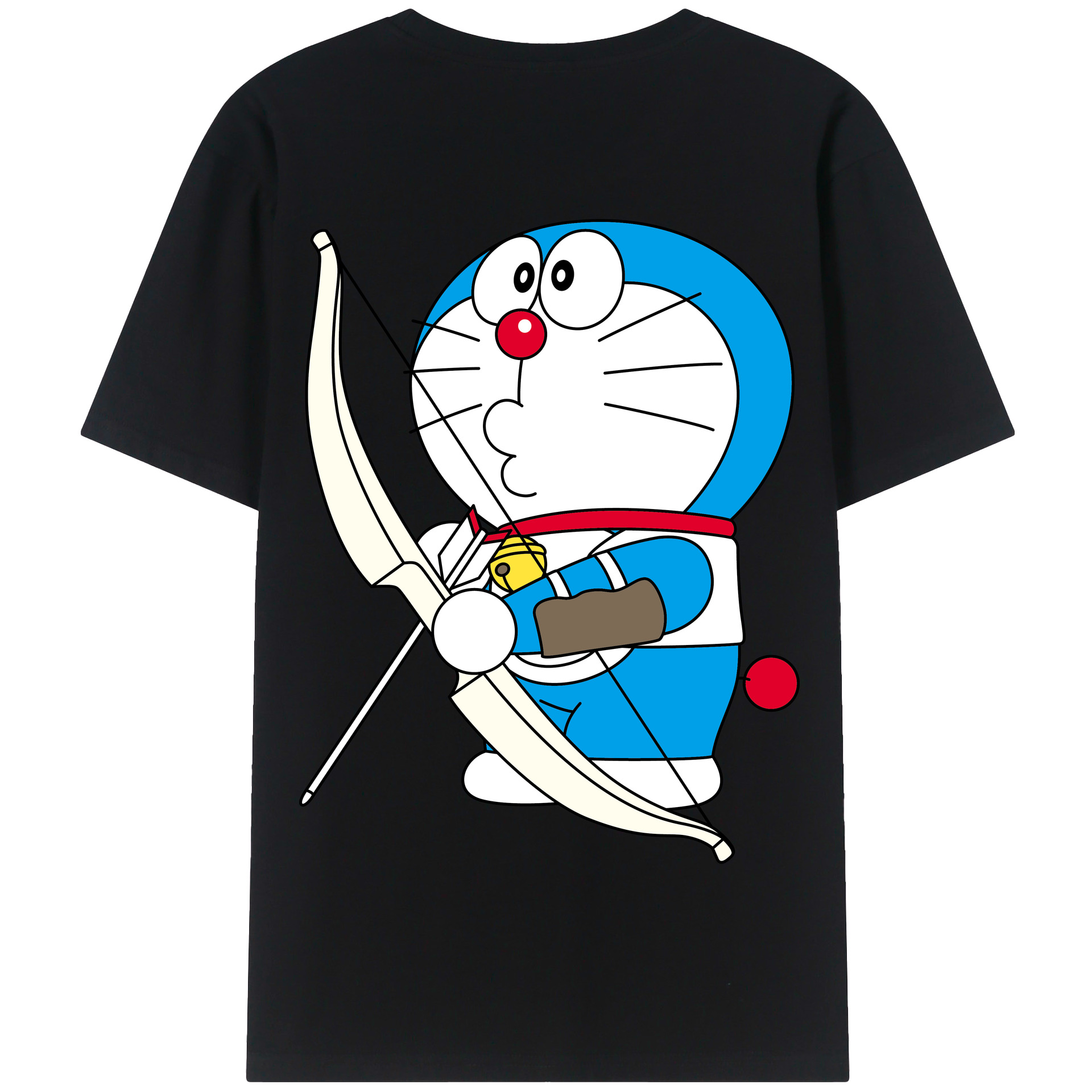 （画像用） ドラえもん Doraemon 綿100％半袖Tシャツ（背面プリント）