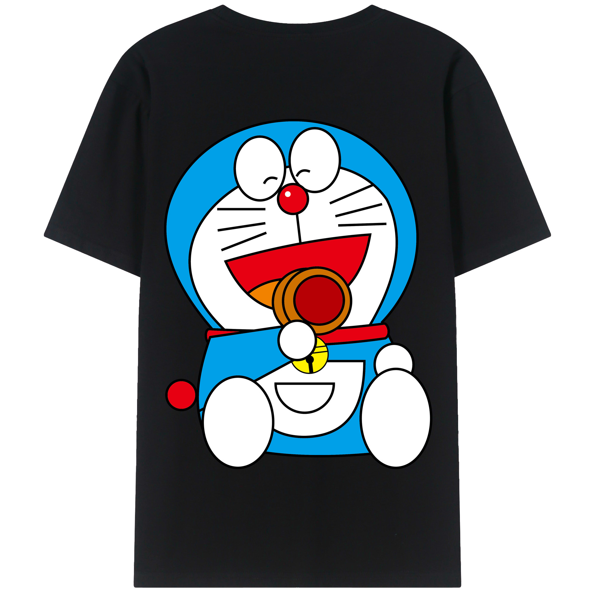 （画像用） ドラえもん Doraemon 綿100％半袖Tシャツ（背面プリント）