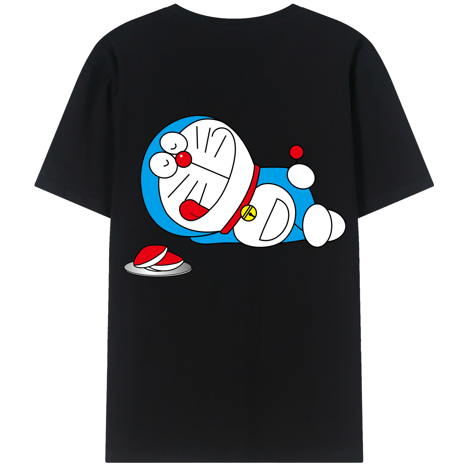 （画像用） ドラえもん Doraemon 綿100％半袖Tシャツ（背面プリント）